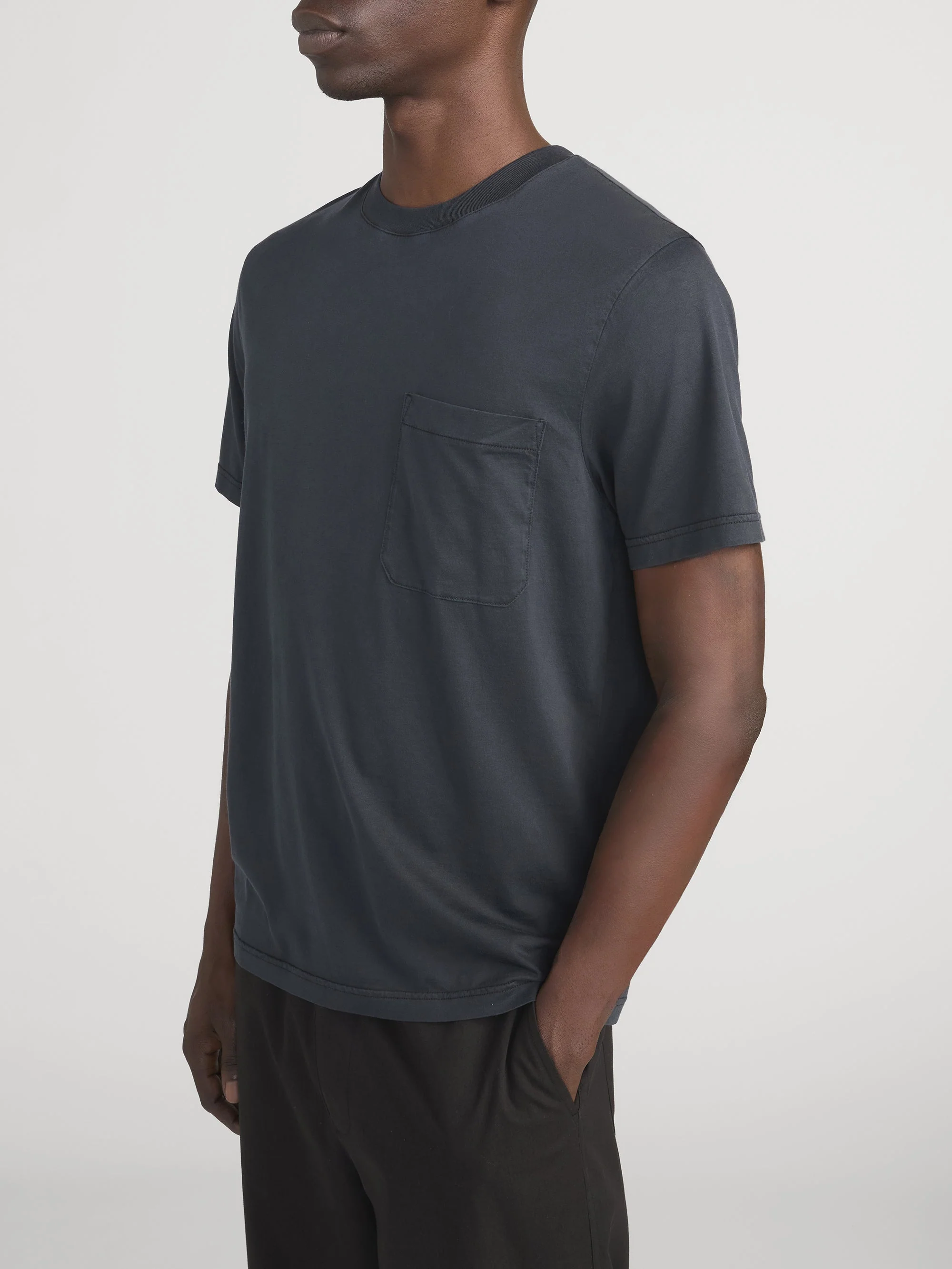 FRAME - Light Cotton Pocket Tee - Image 3