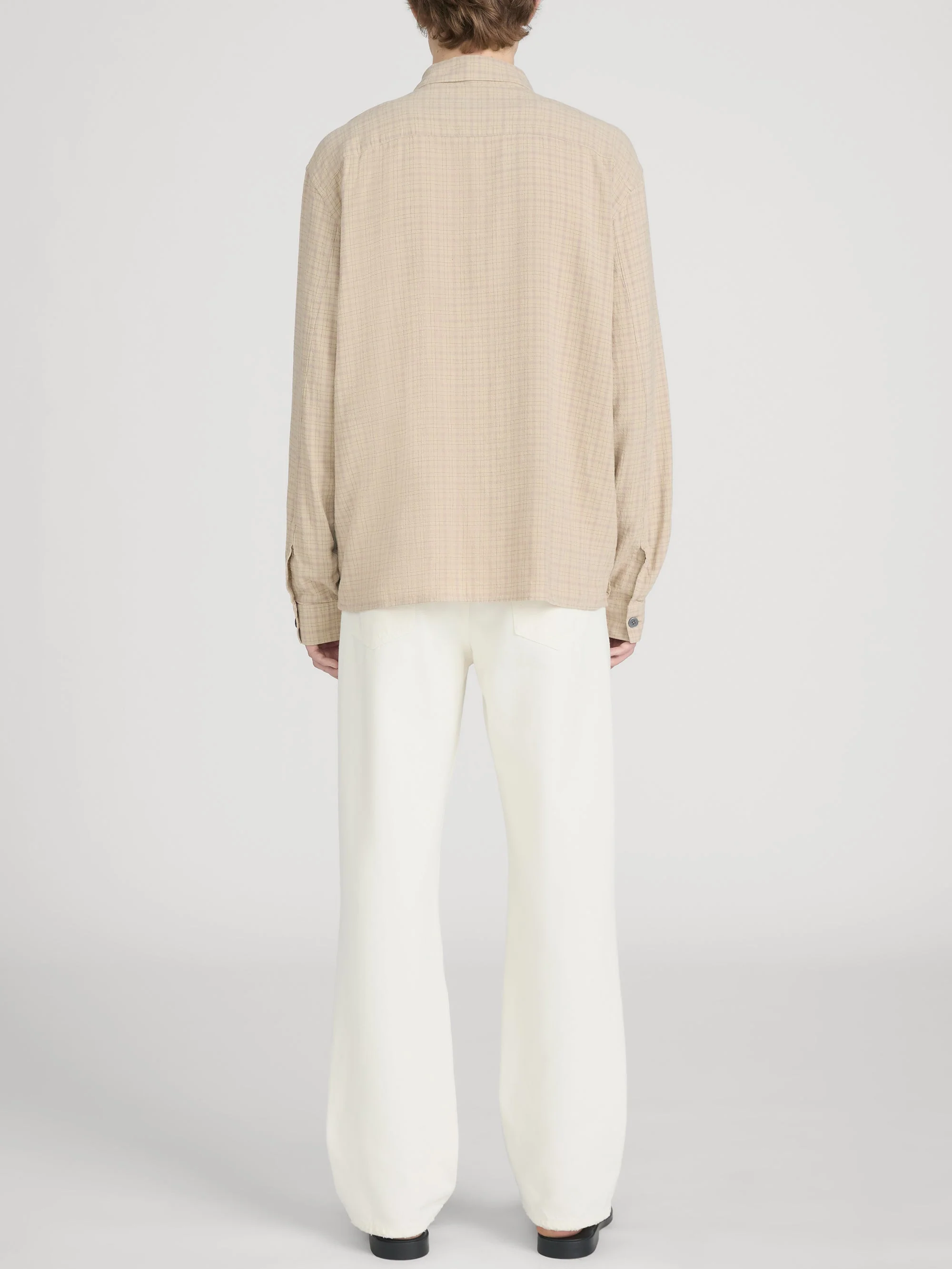 FRAME - Linen Blend Plaid Shirt - Image 7