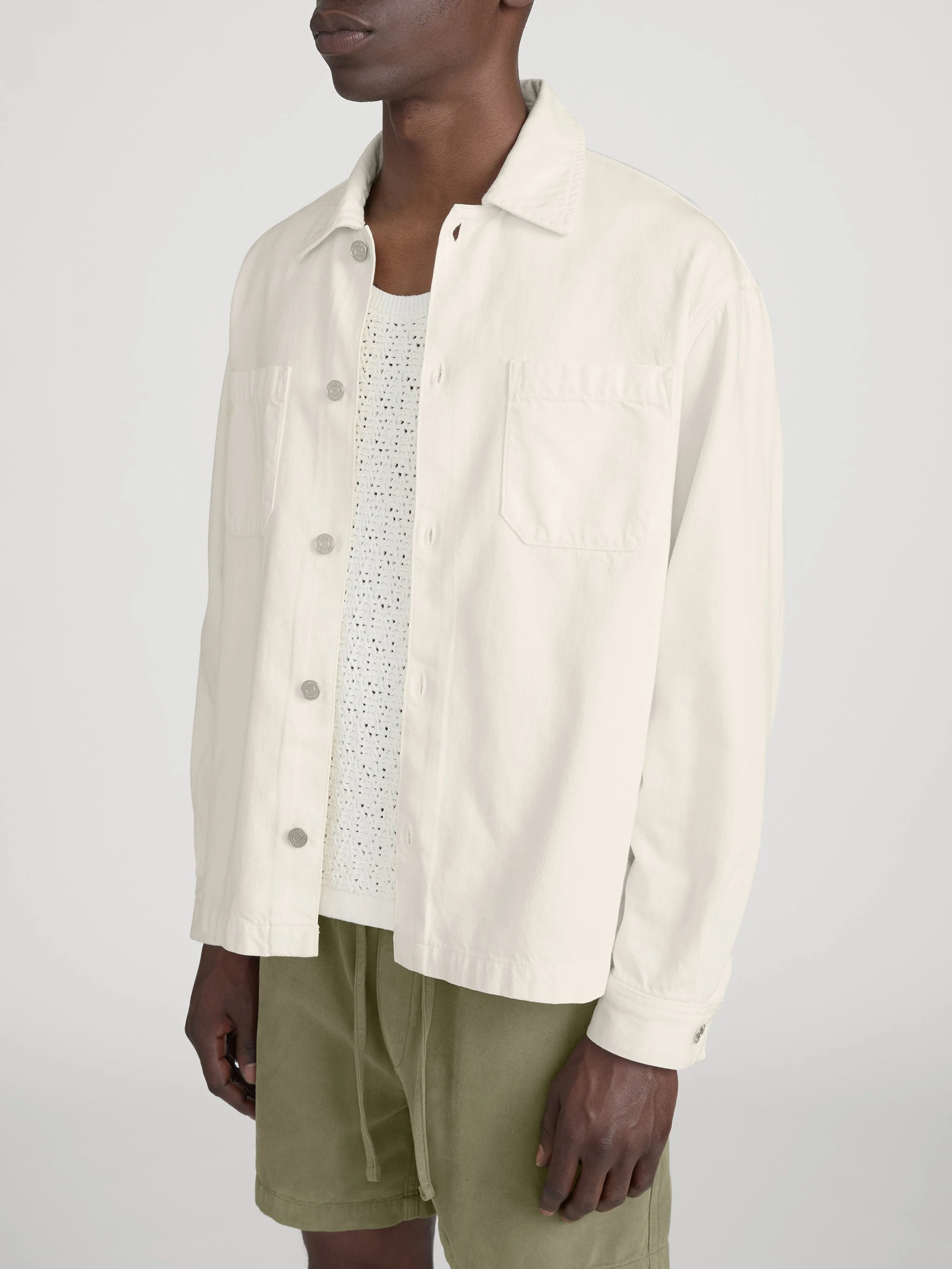 FRAME - Linen Blend Shirt Jacket - Image 4