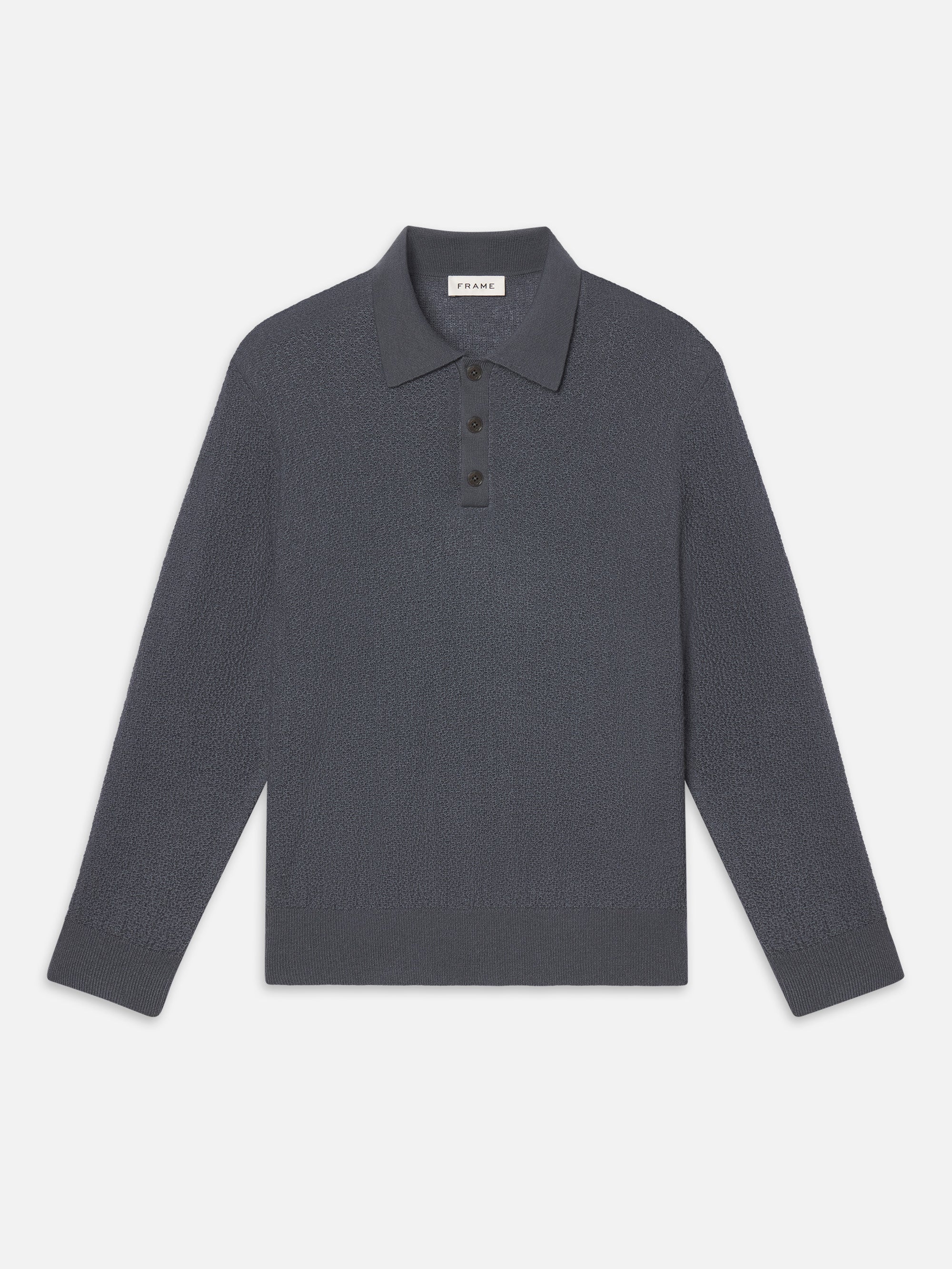 FRAME - Long Sleeve Polo Sweater