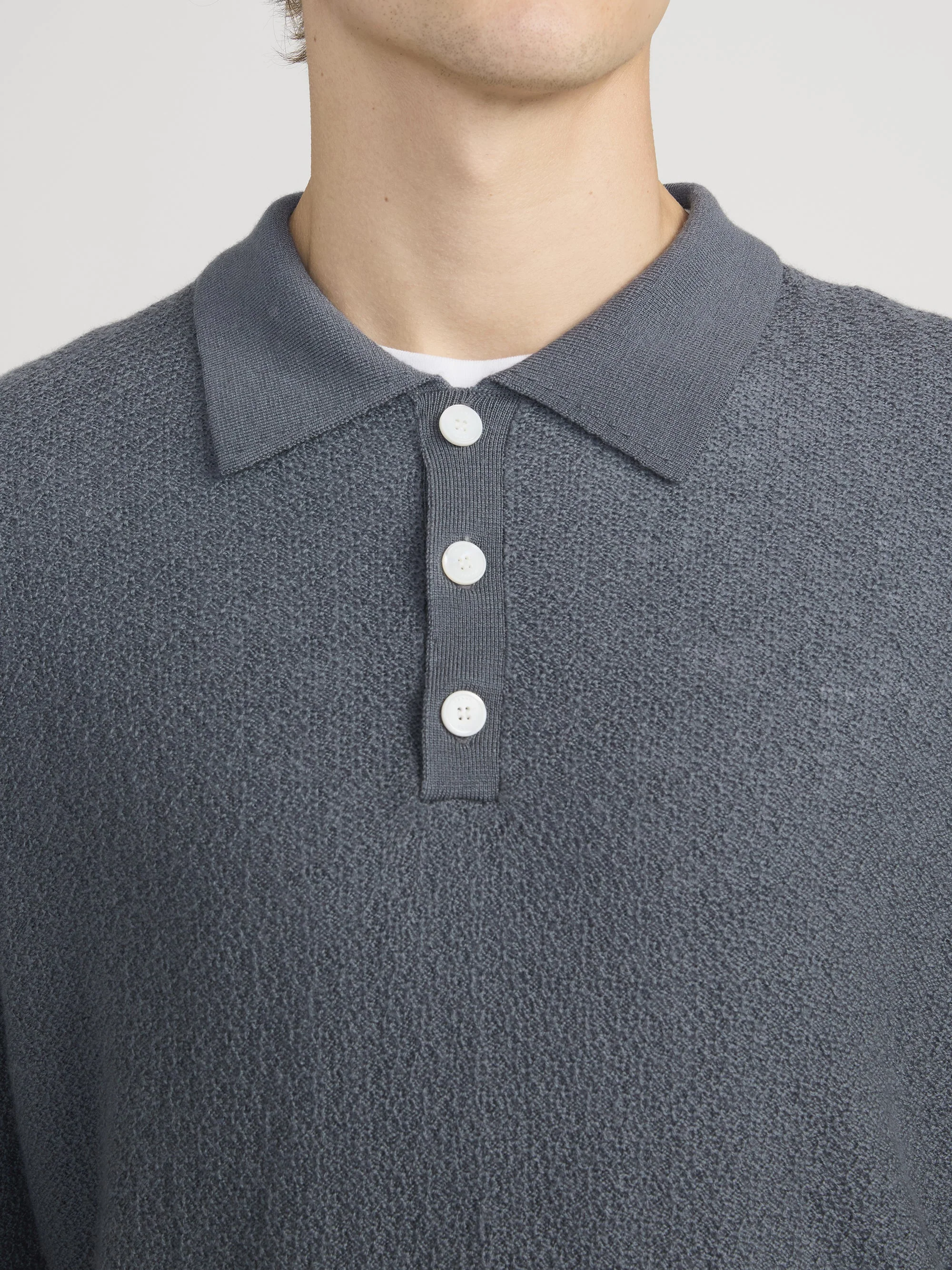 FRAME - Long Sleeve Polo Sweater - Image 5