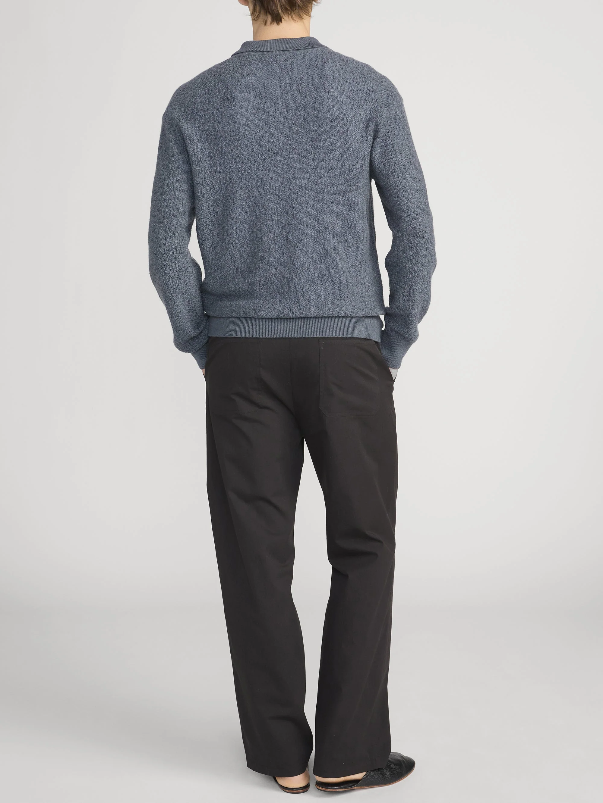 FRAME - Long Sleeve Polo Sweater - Image 6