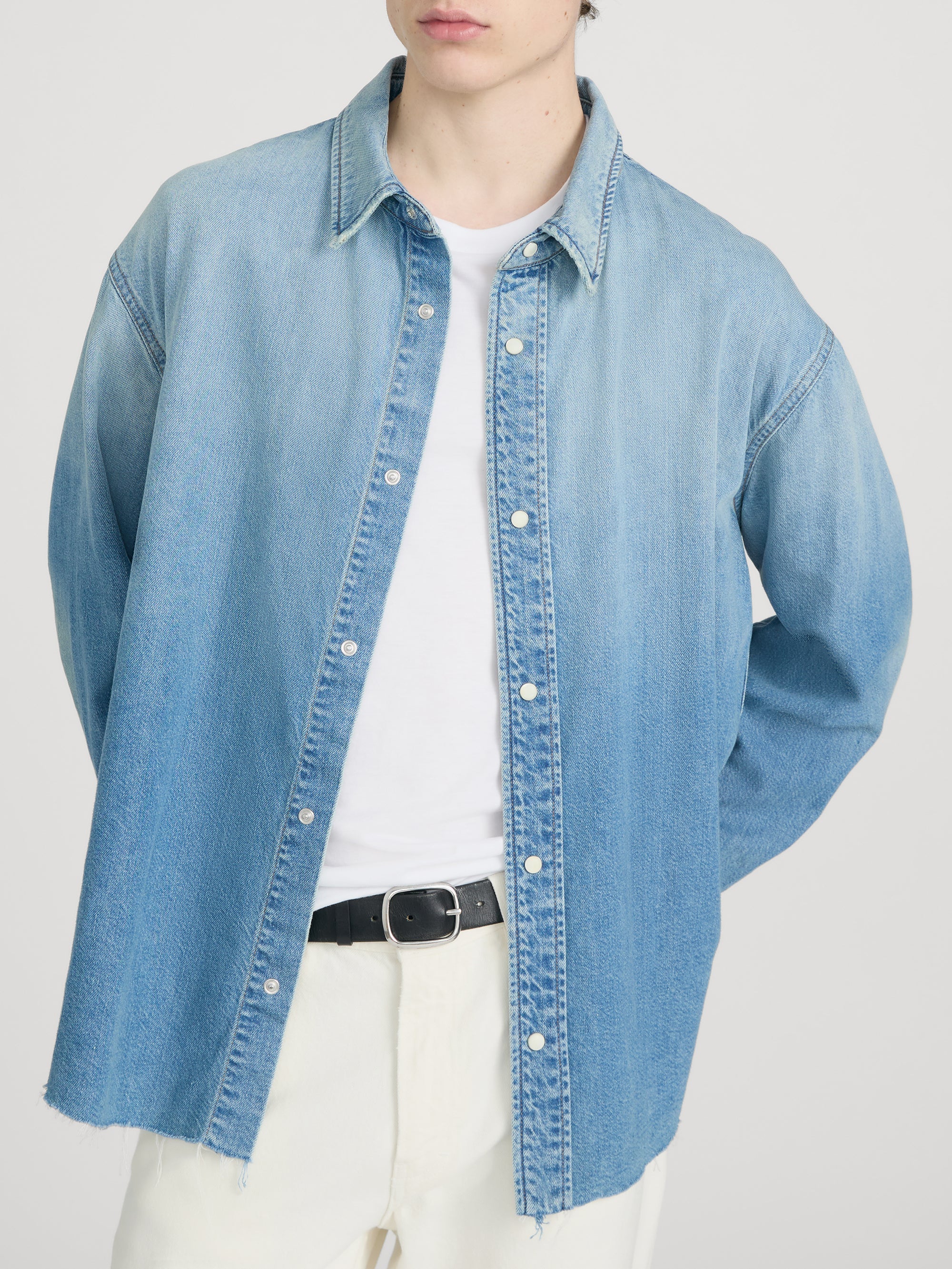 FRAME - Relaxed Denim Shirt - Image 3