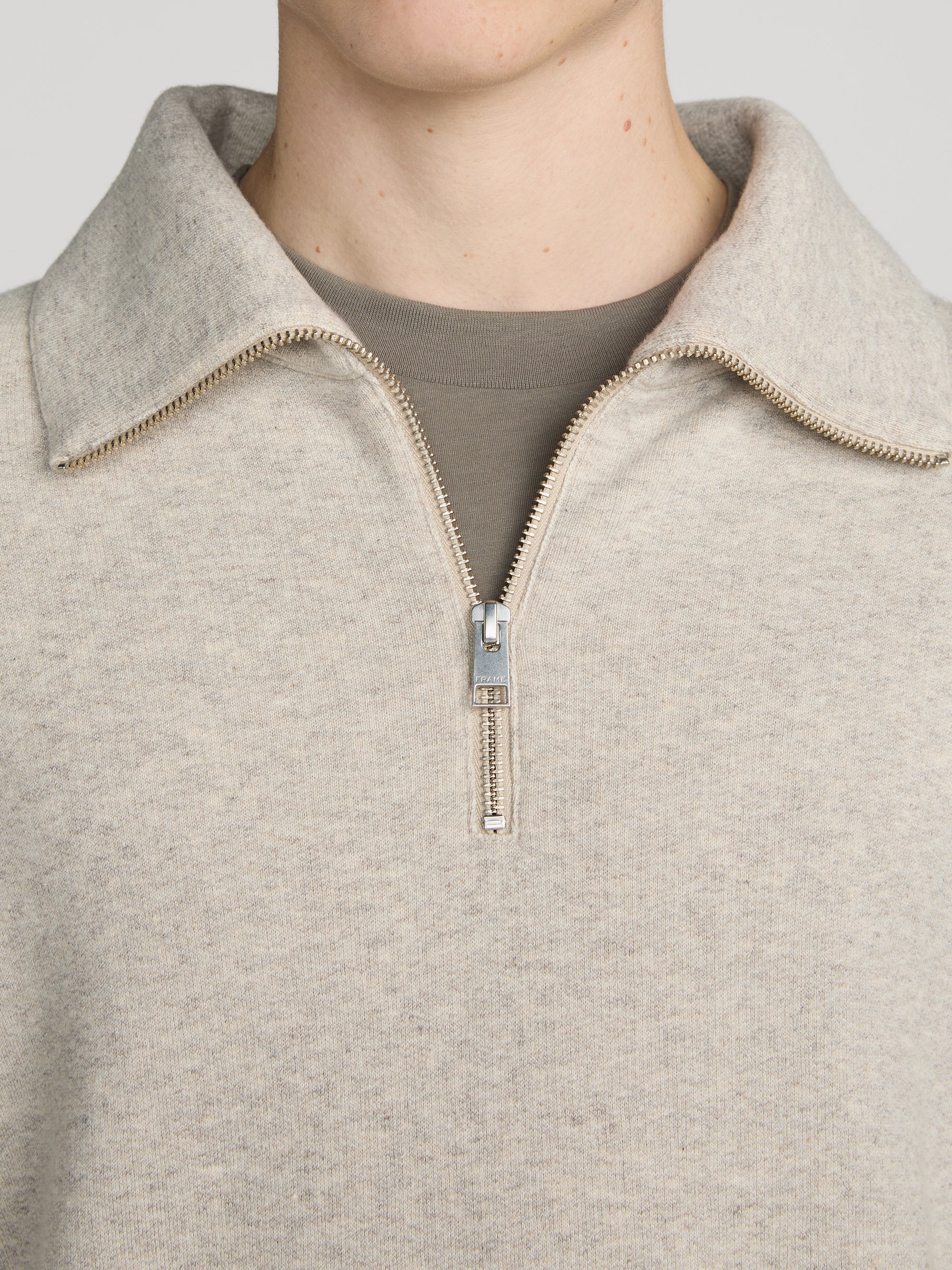 FRAME - Relaxed Zip Up Sweatshirt - Image 5