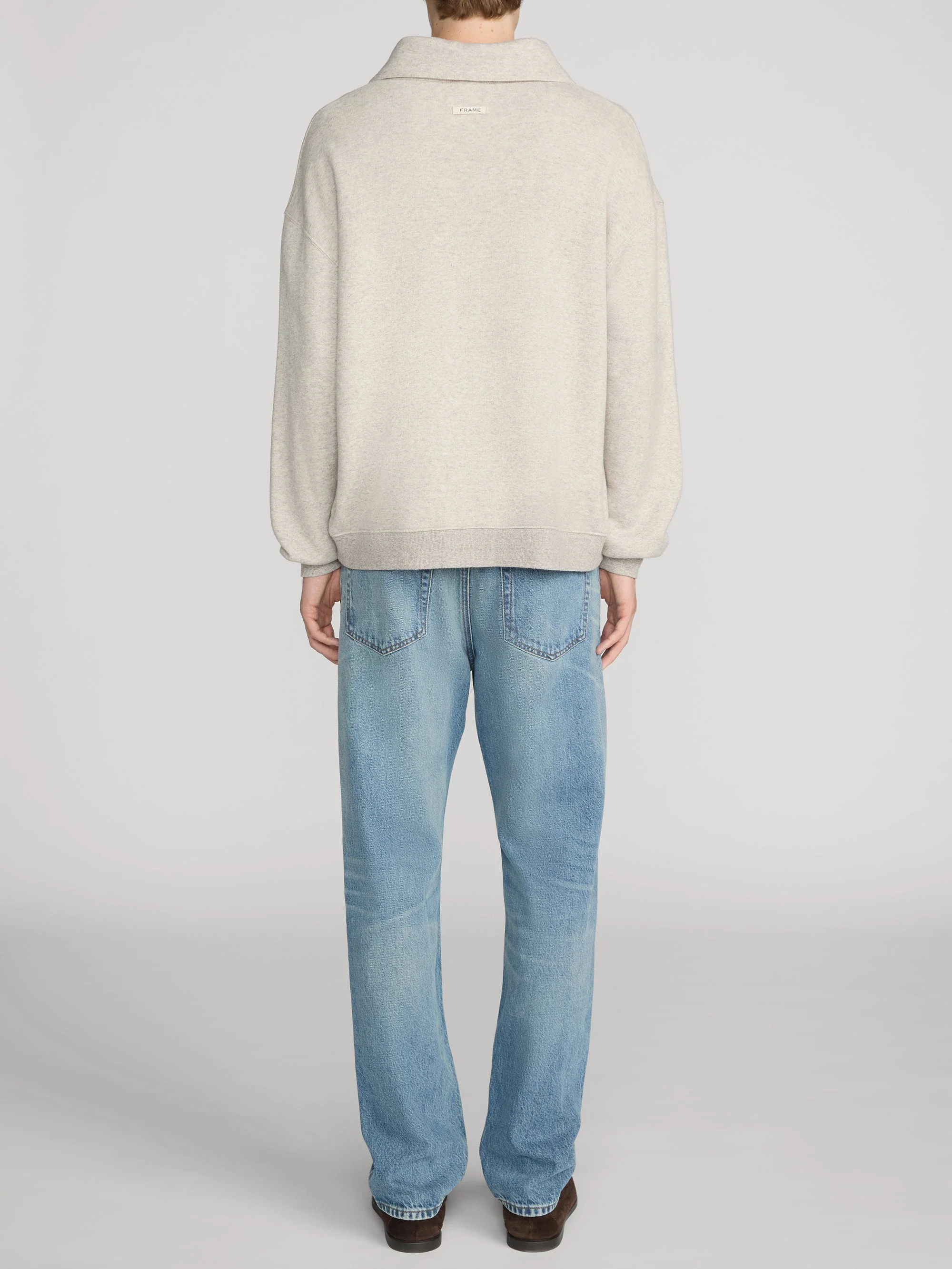 FRAME - Relaxed Zip Up Sweatshirt - Image 7
