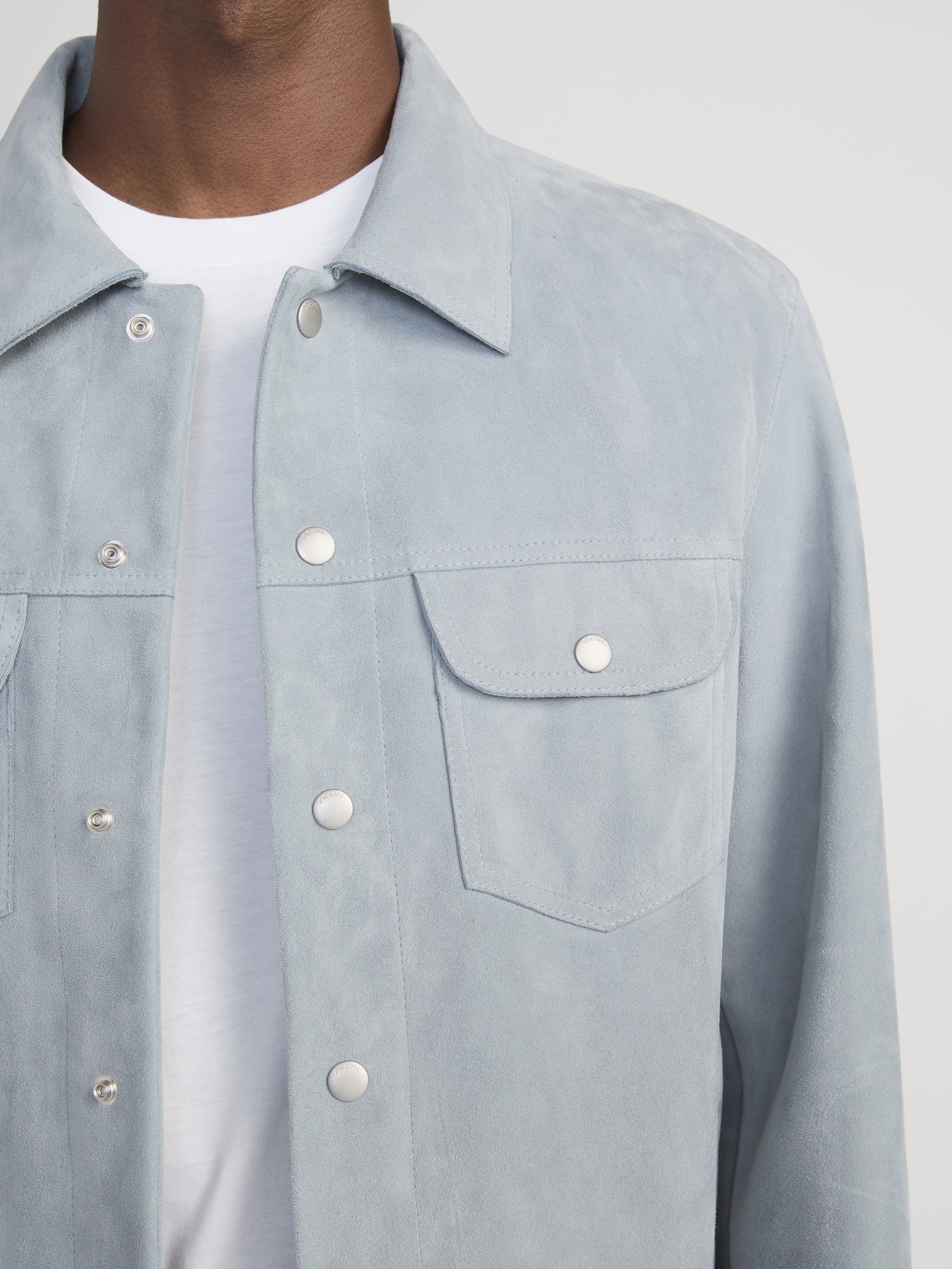 FRAME - Suede Trucker Jacket - Image 5