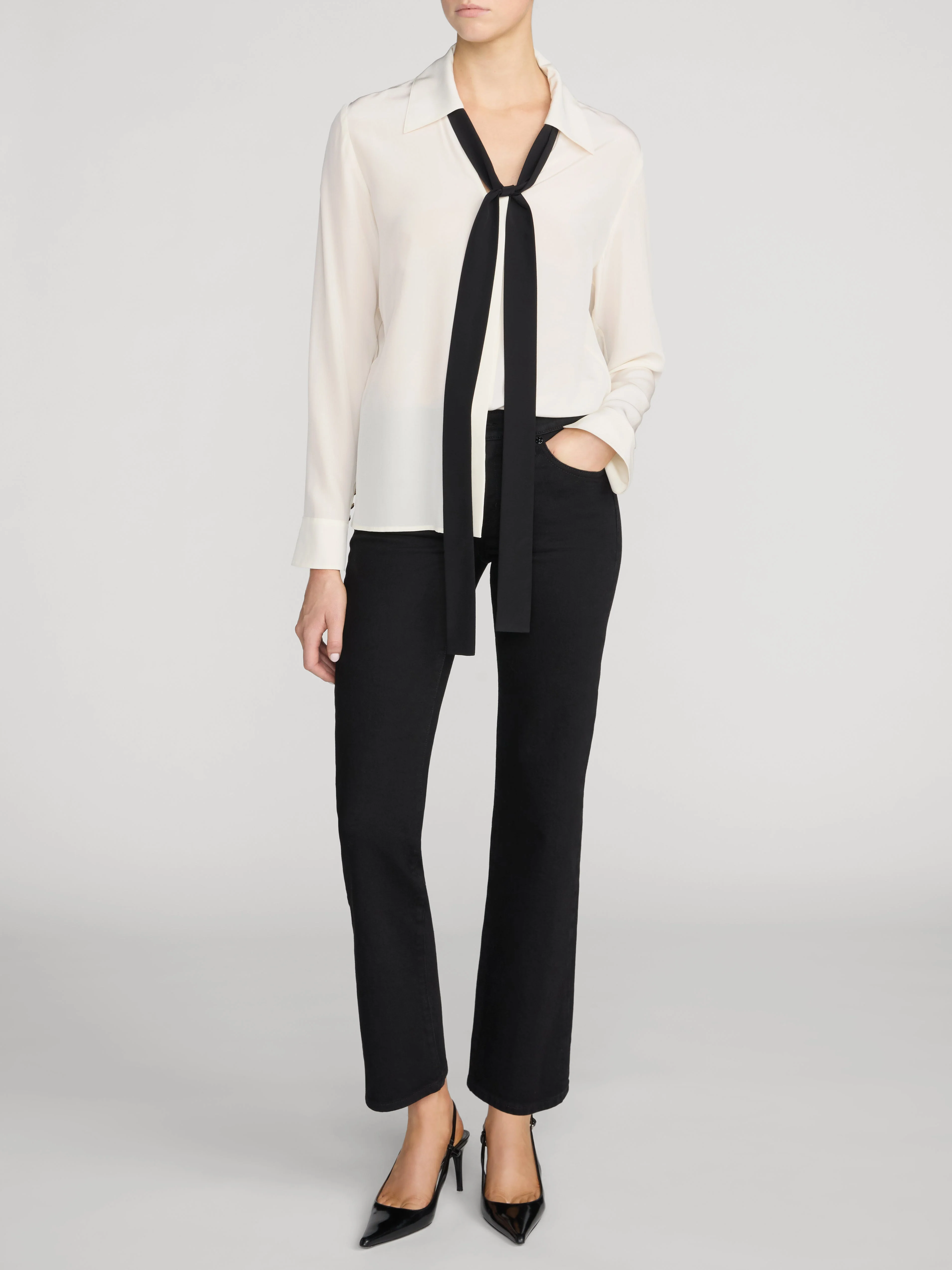 FRAME - The Contrast Tie Shirt - Image 2