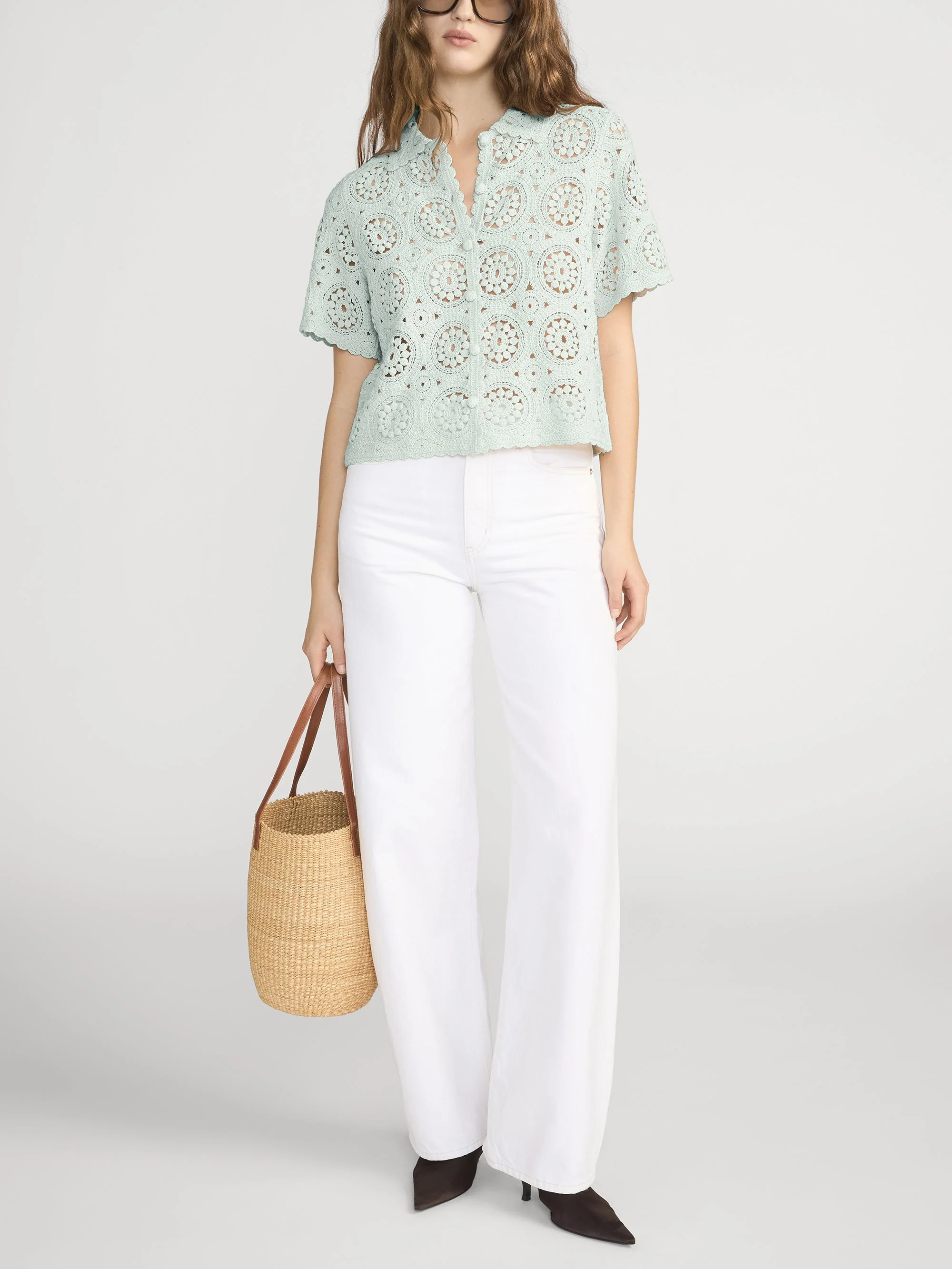 FRAME - The Crochet Boxy Top - Image 2