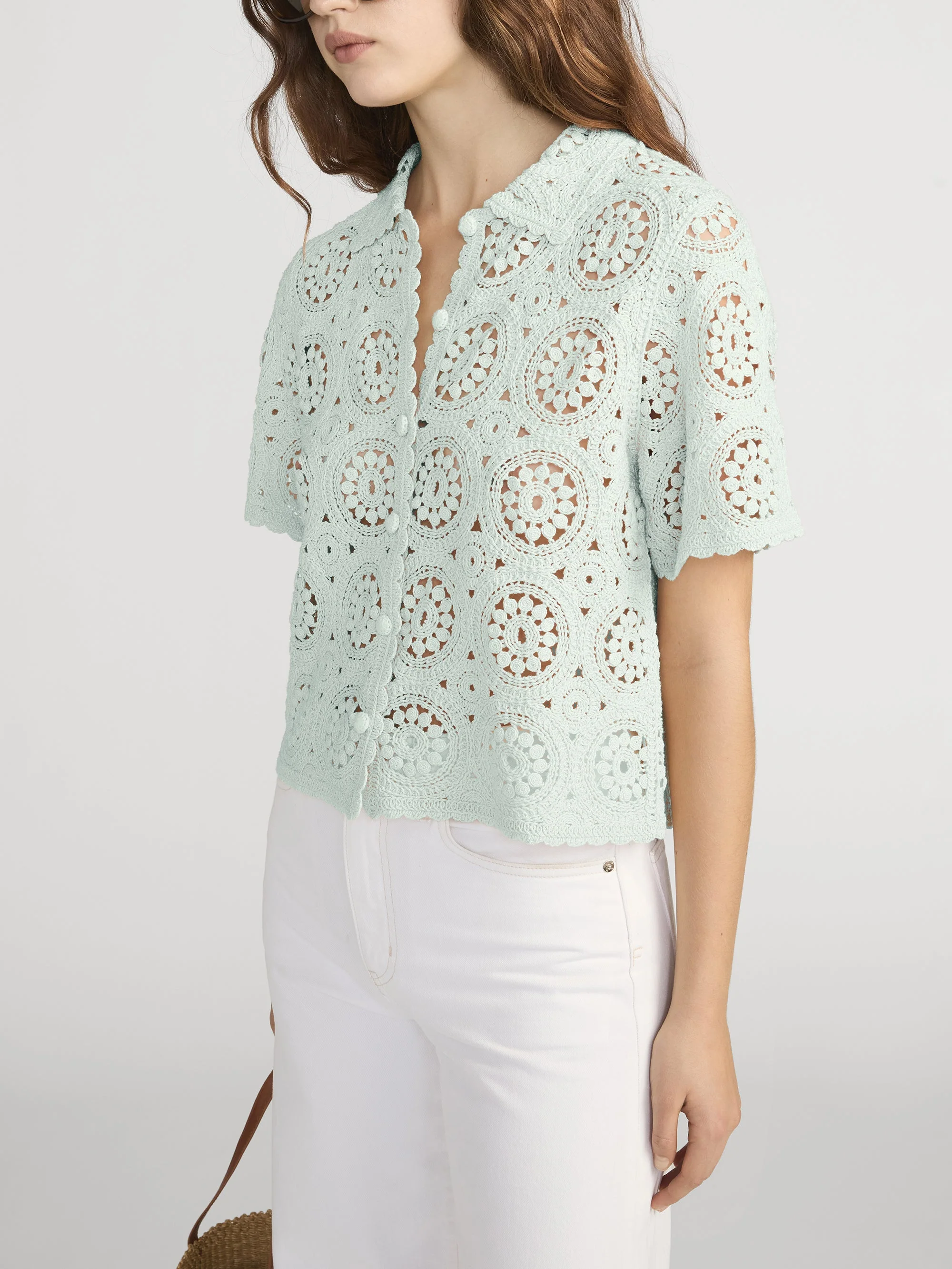FRAME - The Crochet Boxy Top - Image 4