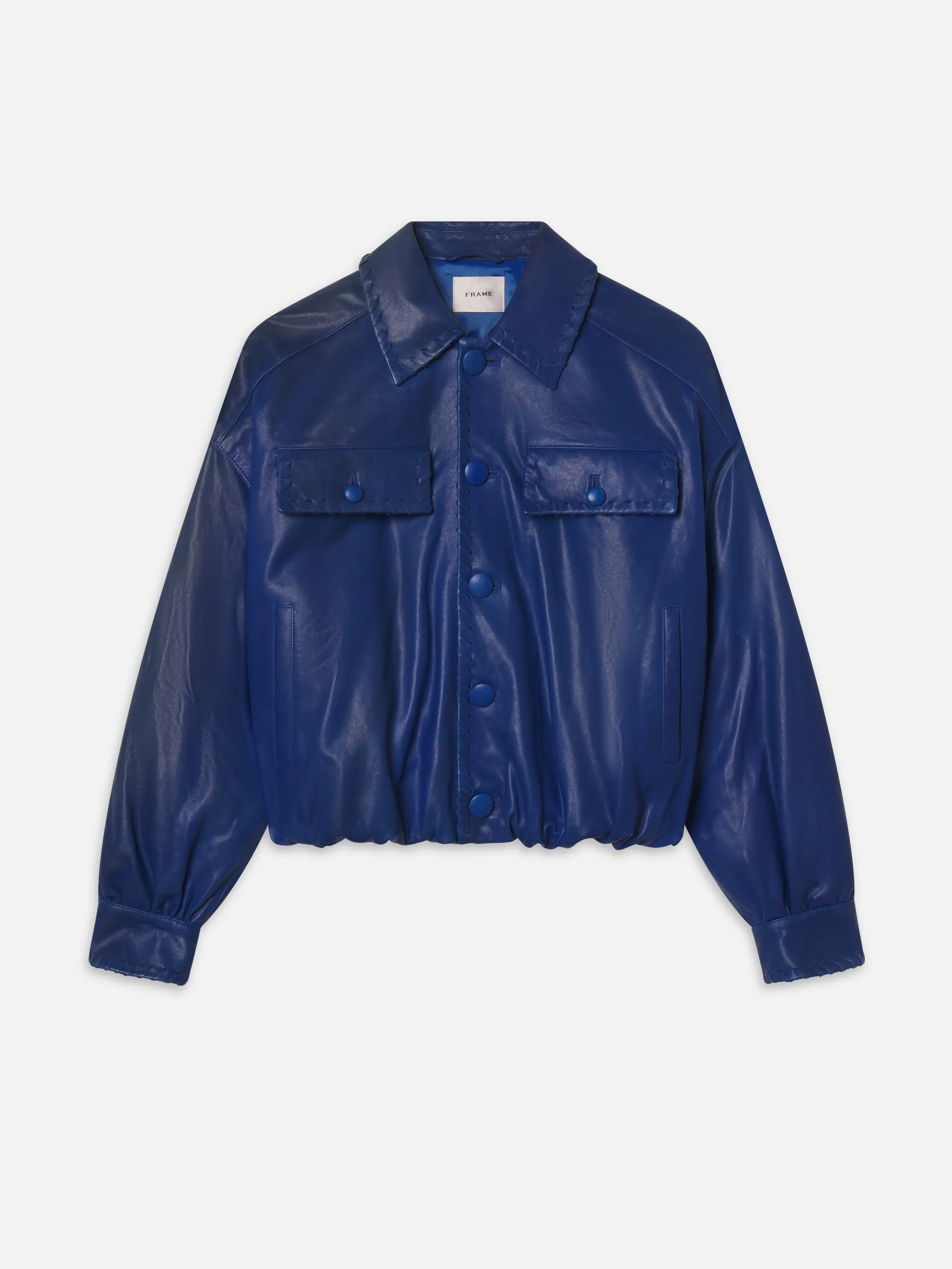 FRAME - The Leather Bubble Jacket