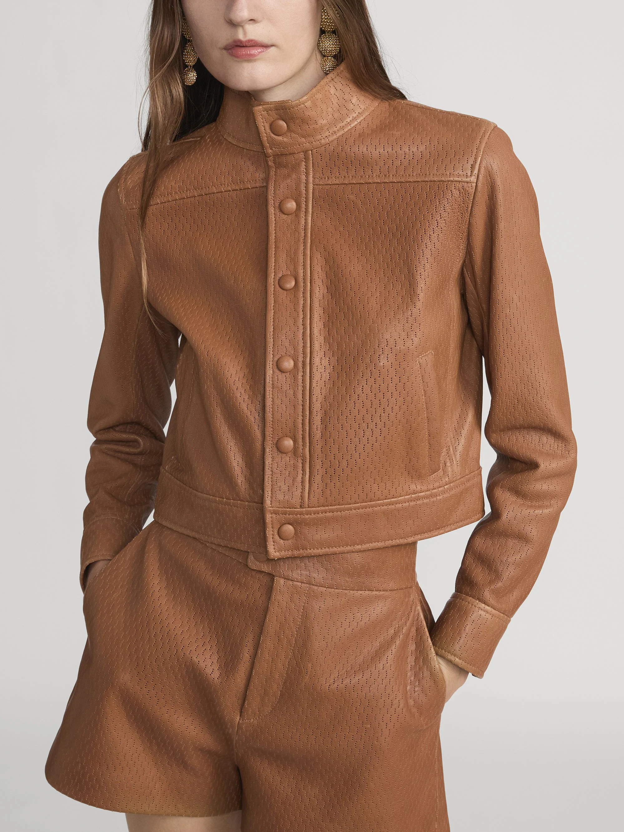 FRAME - The Leather Trucker Jacket - Image 3