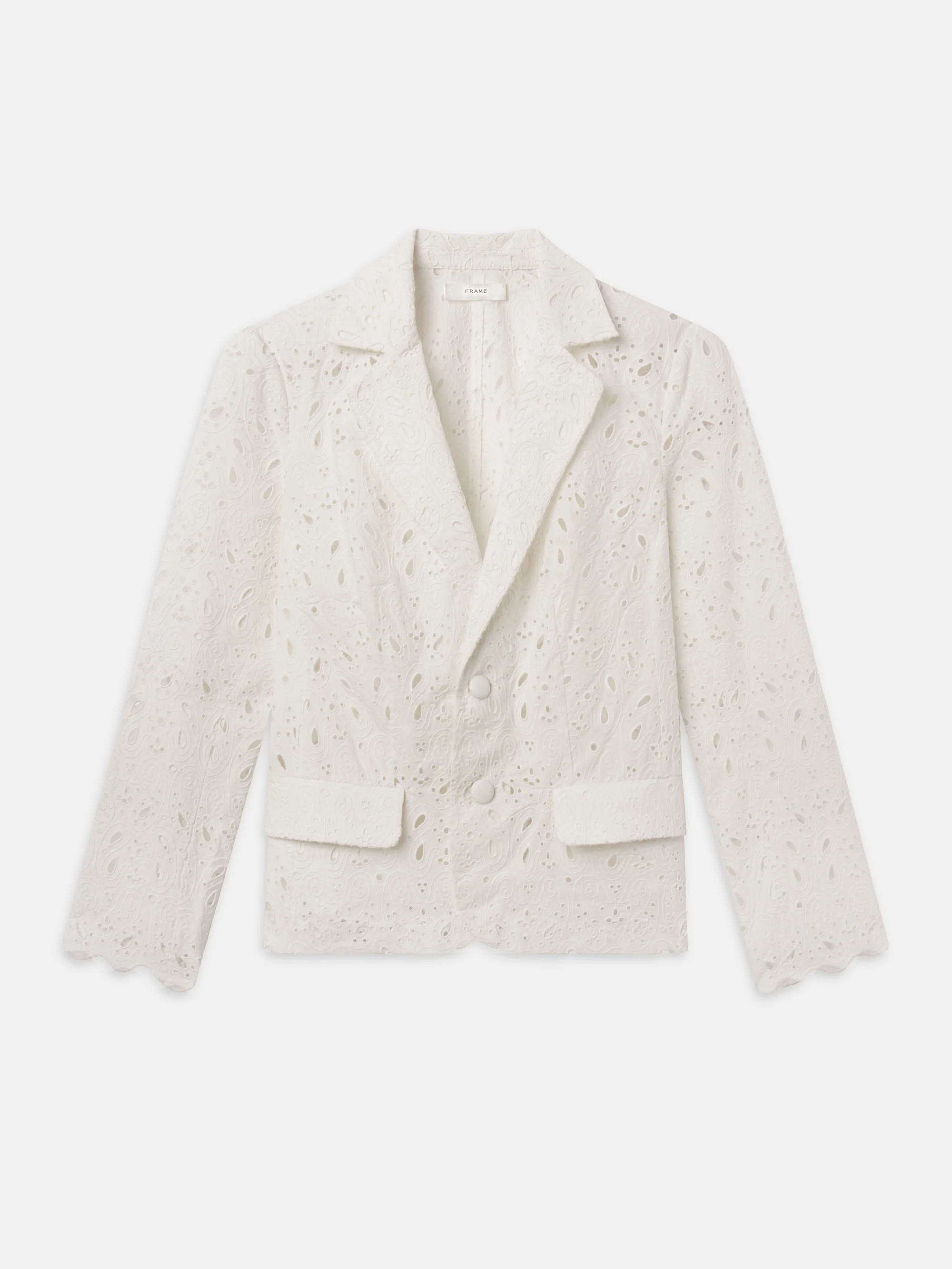 FRAME - The Paisley Eyelet Classic Blazer