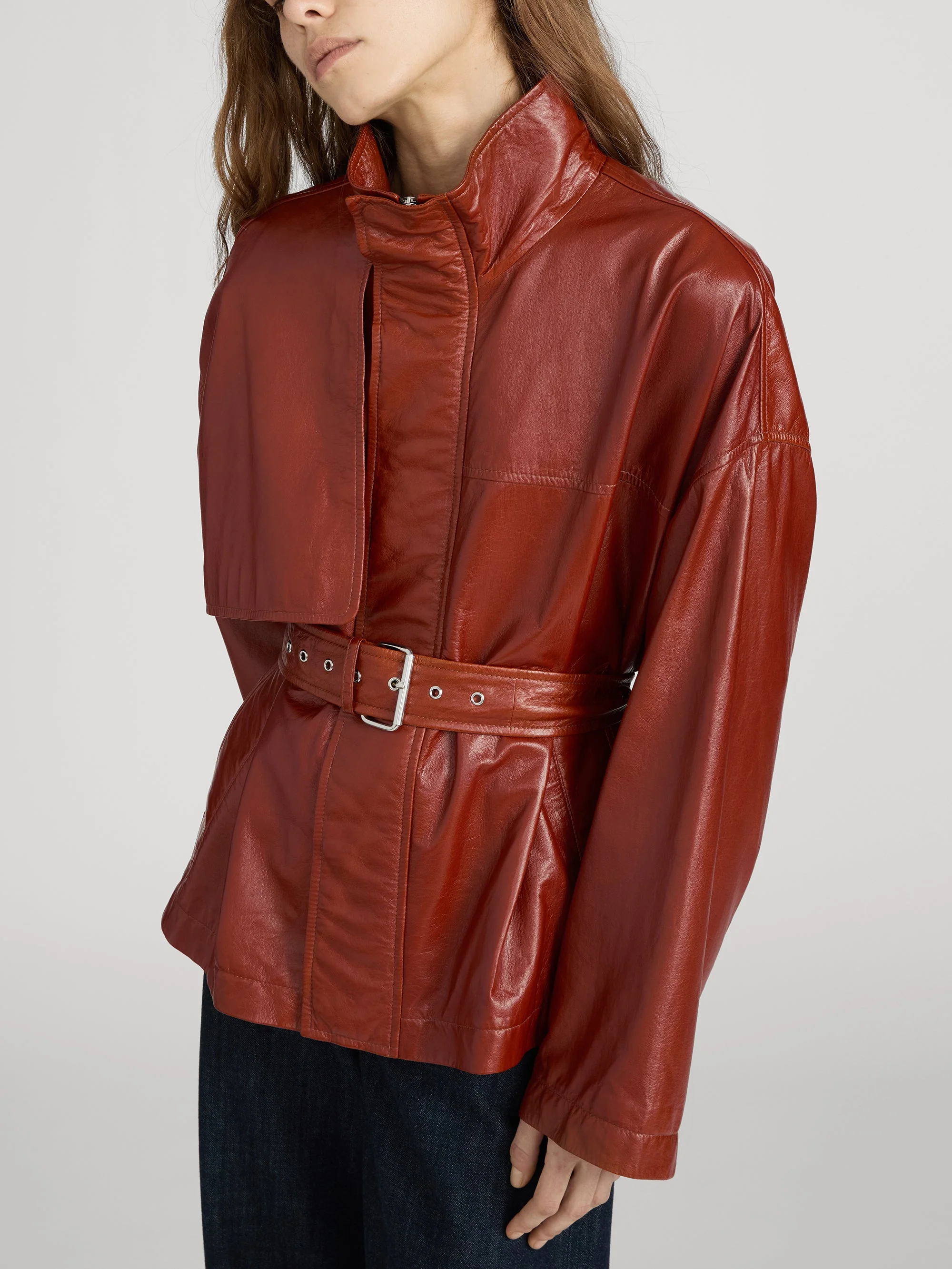 FRAME - The Paper Leather Trench - Image 4