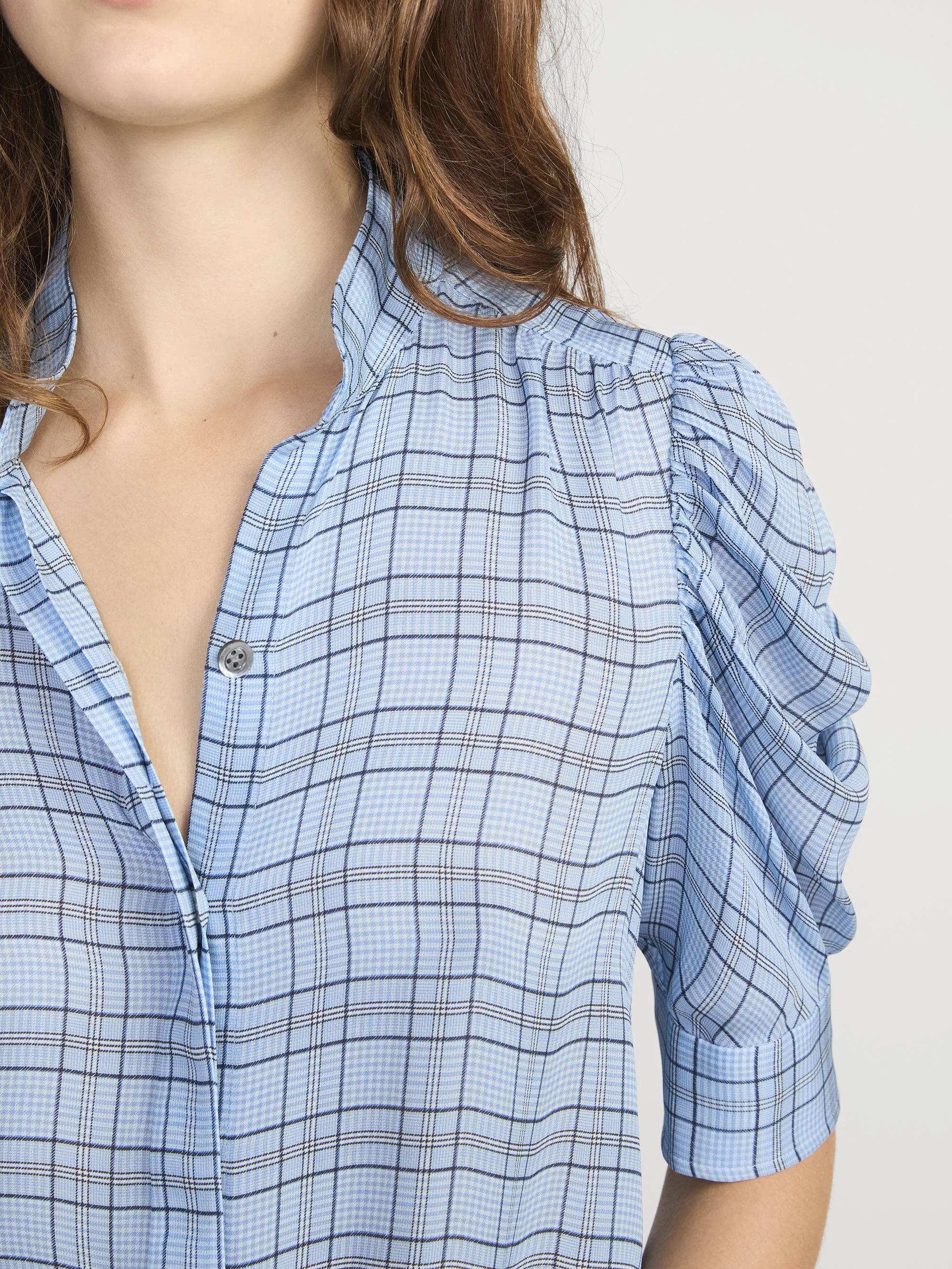 FRAME - The Plaid Gillian Top - Image 5