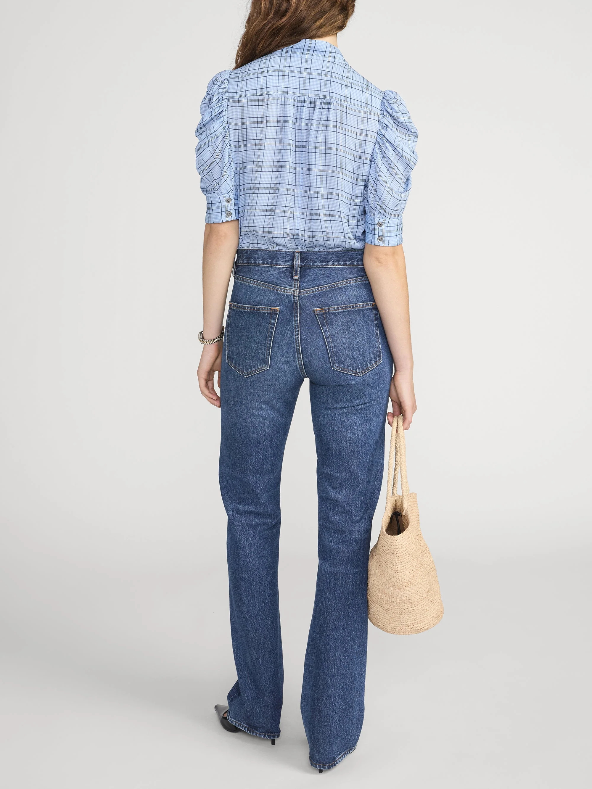 FRAME - The Plaid Gillian Top - Image 6