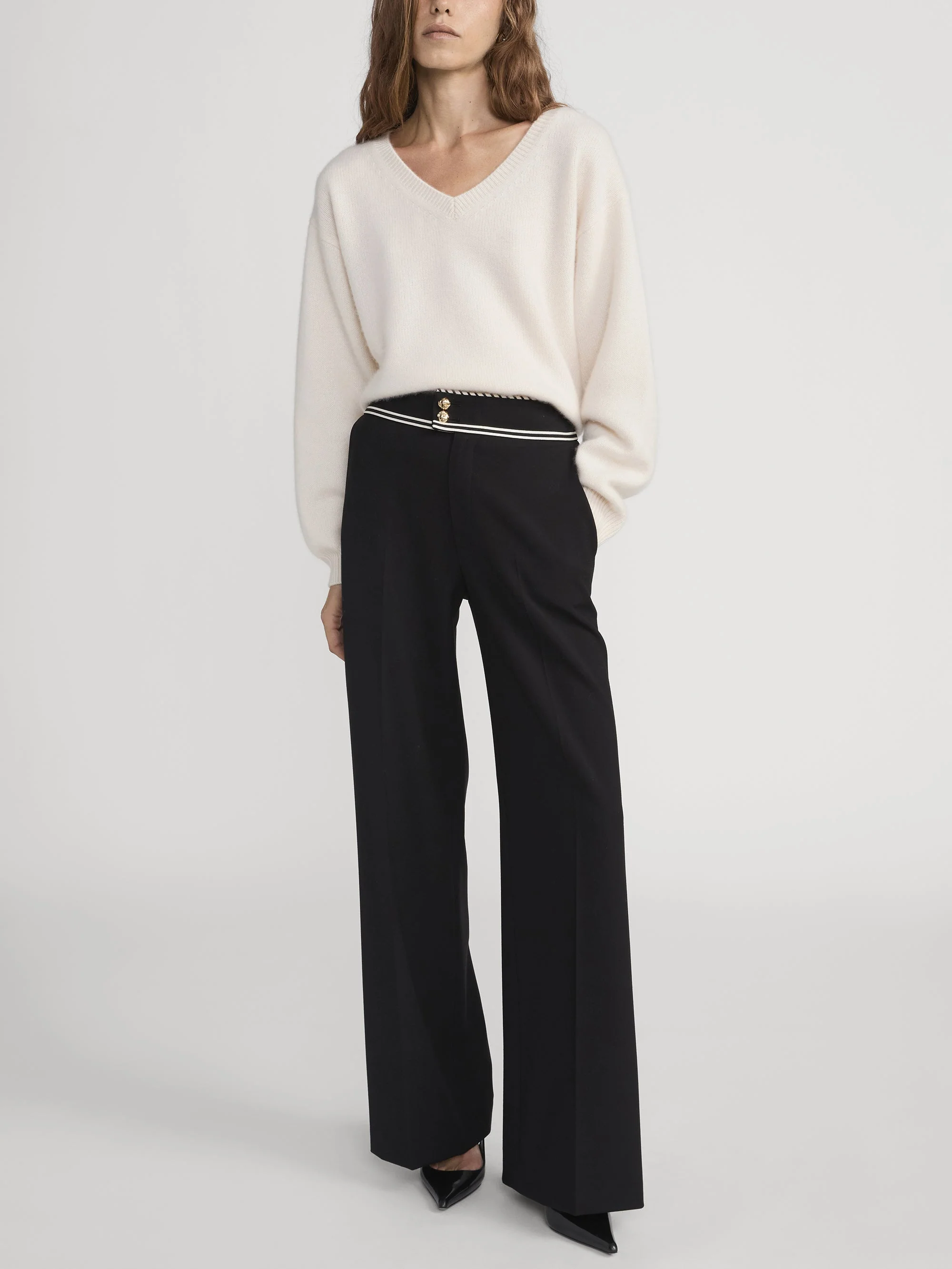 FRAME - The Prim Slim Palazzo Trouser - Image 2