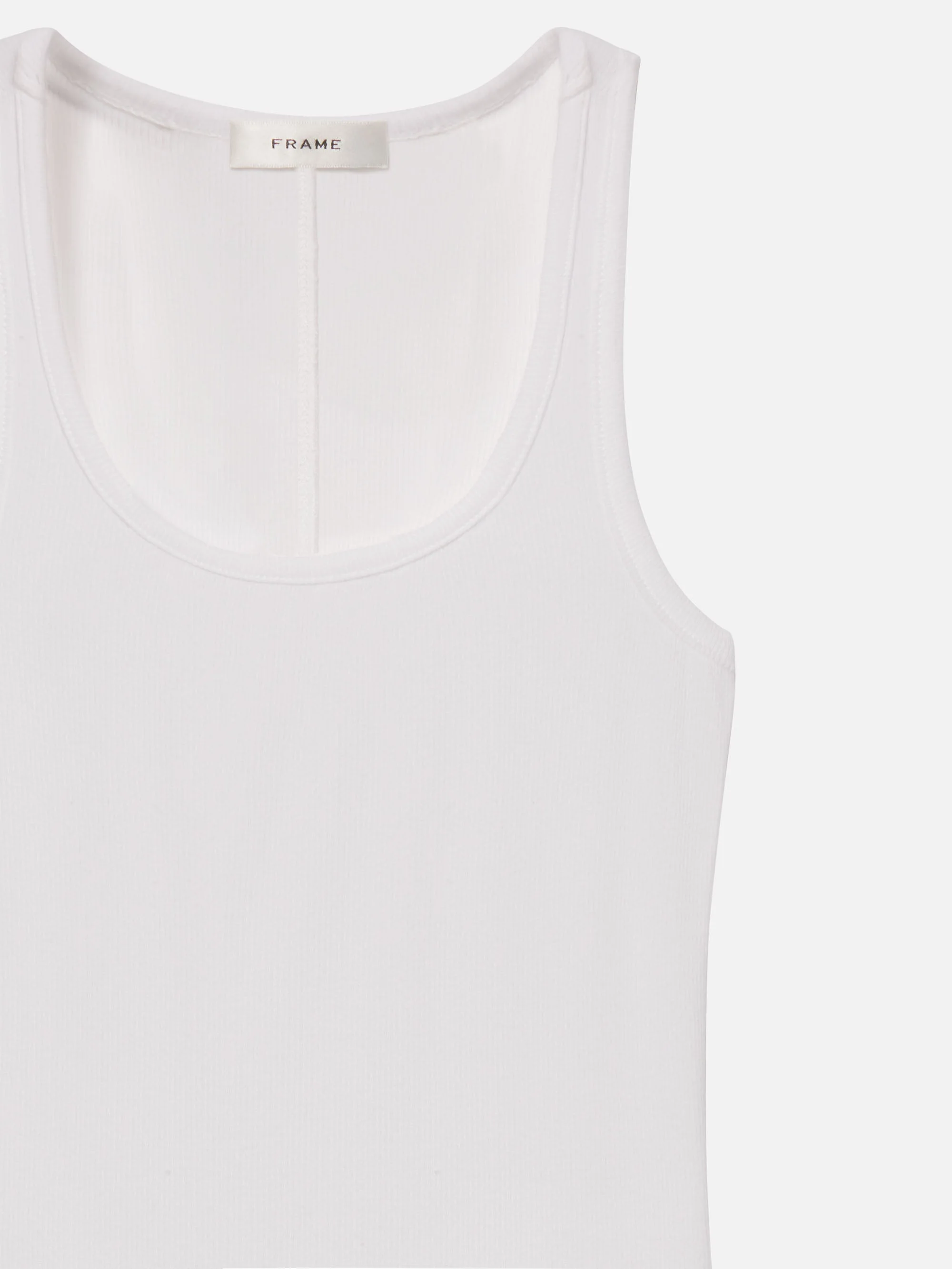 FRAME - The Rib Scoop Neck Tank - Image 2