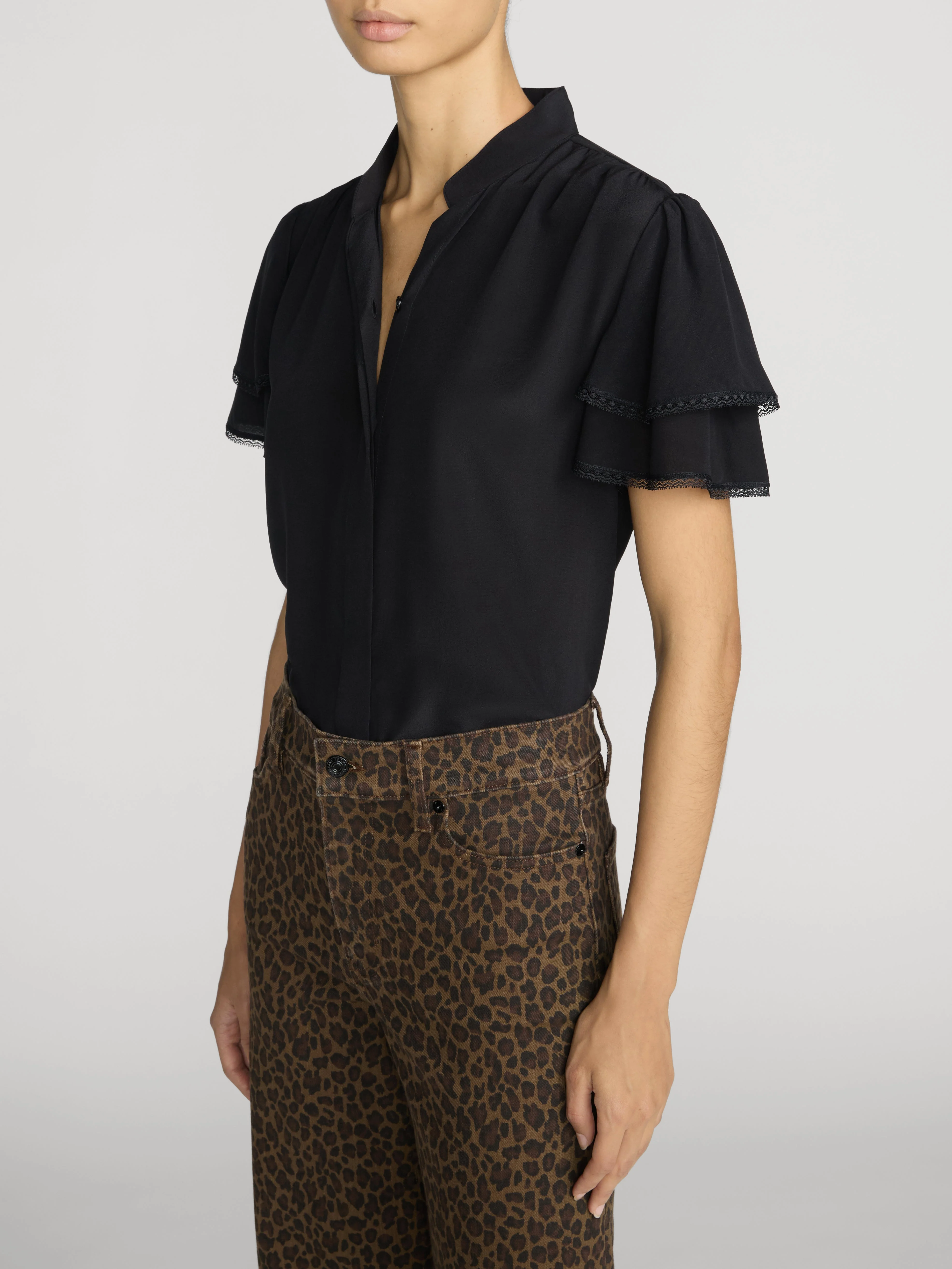 FRAME - The Silk Arcadia Top - Image 4