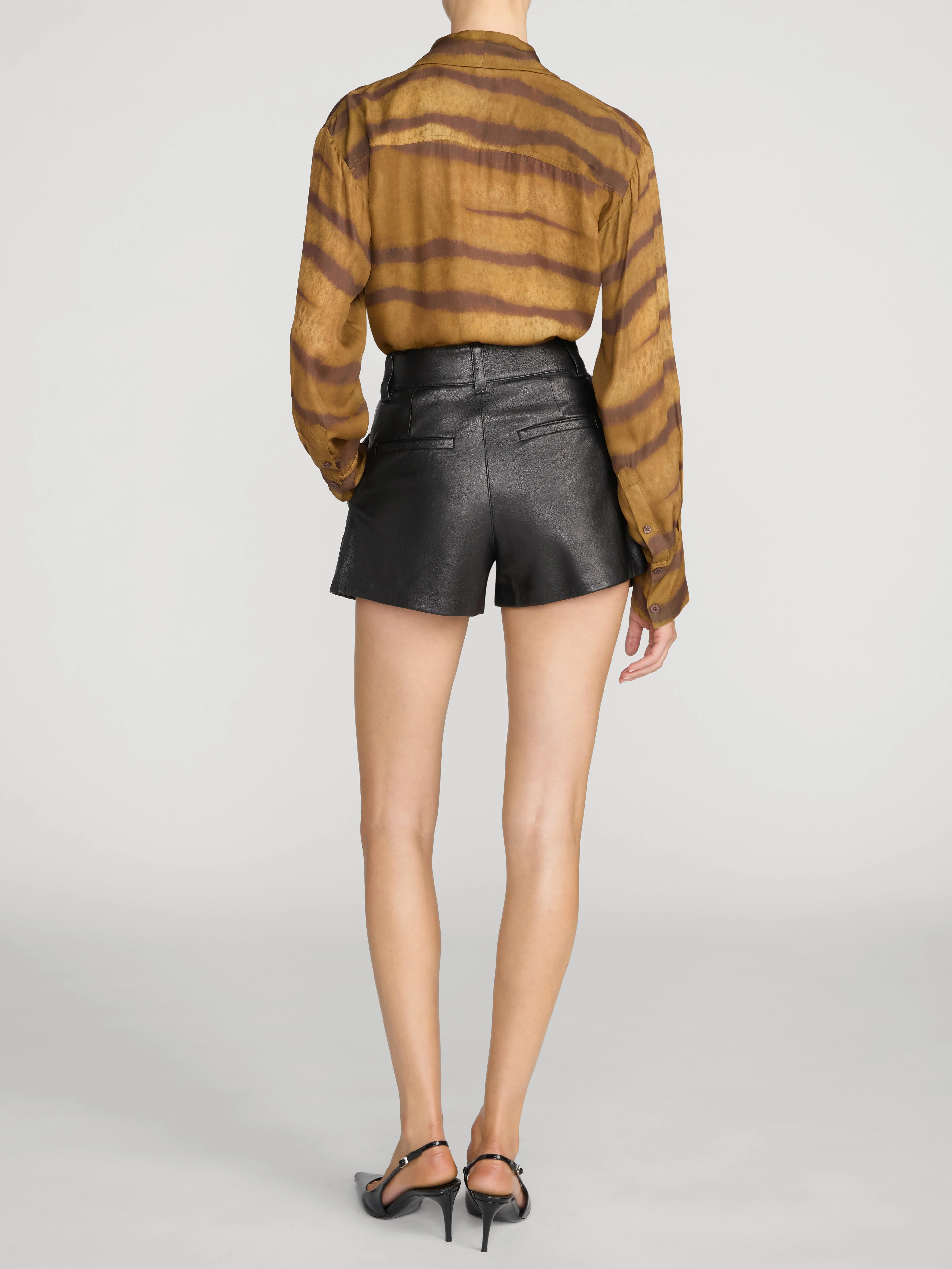 FRAME - The Silk Oversized Tie Shirt - Image 6