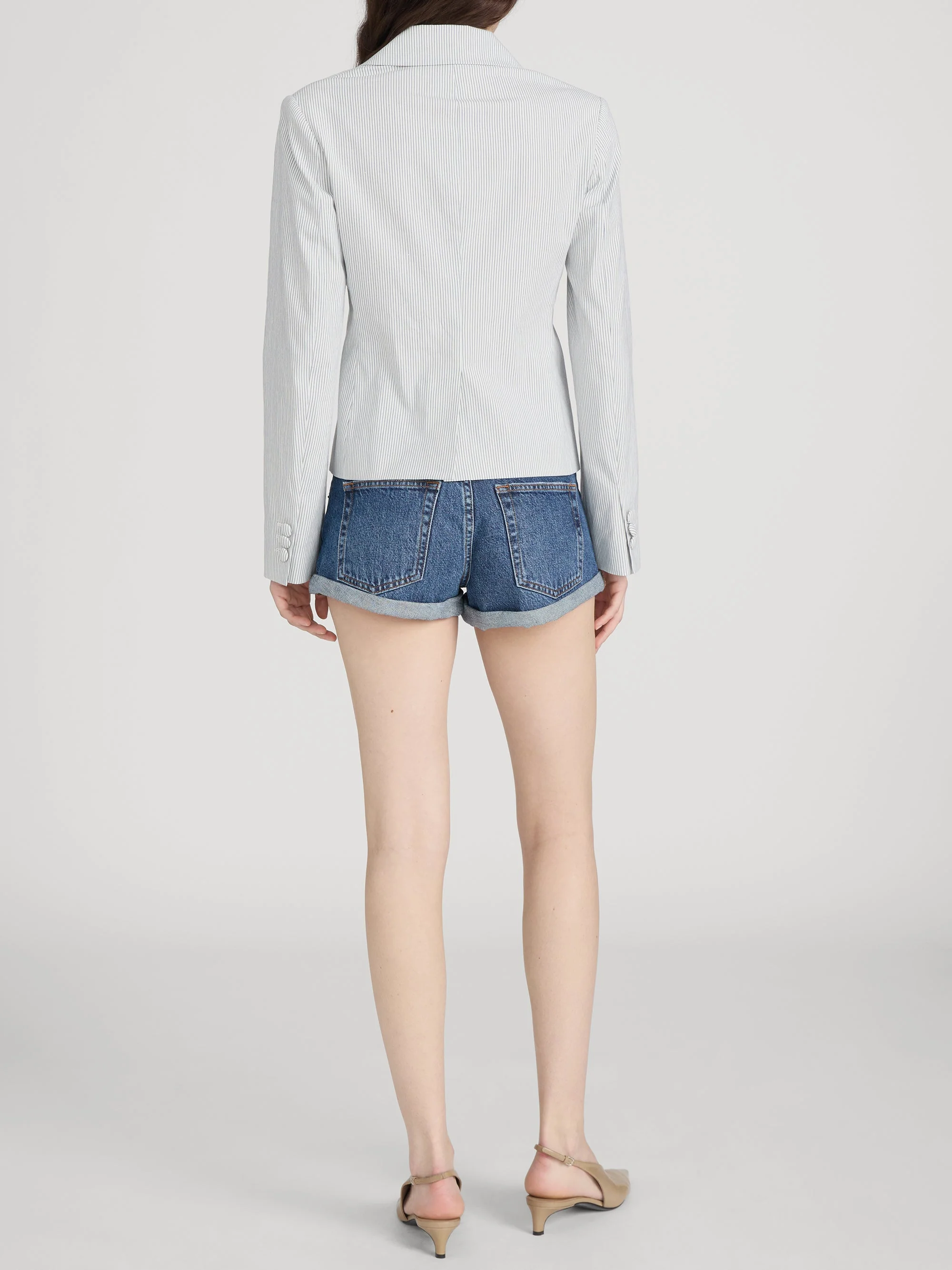 FRAME - The Stripe Classic Blazer - Image 6