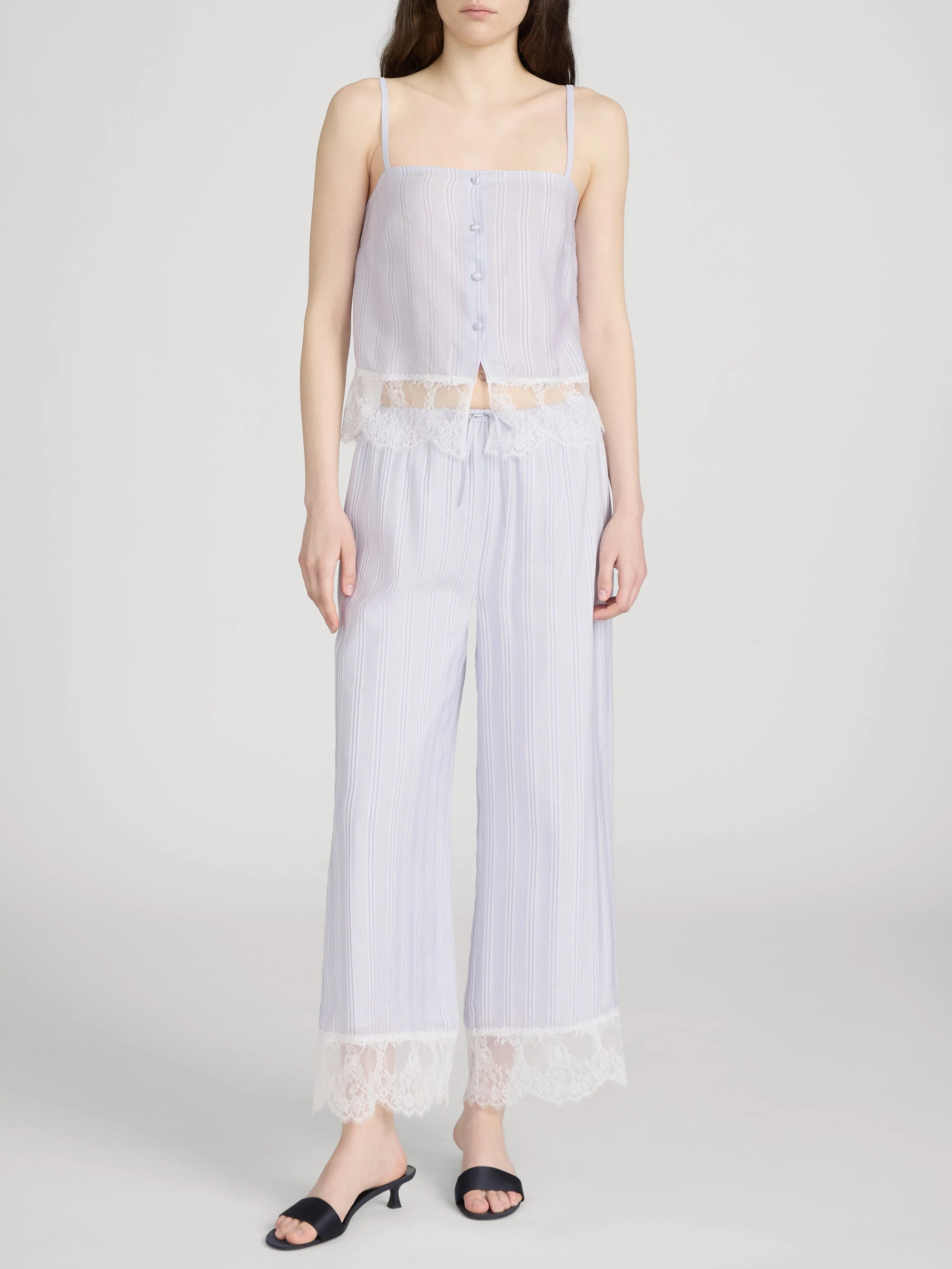 FRAME - The Stripe Lace Lounge Pant - Image 2