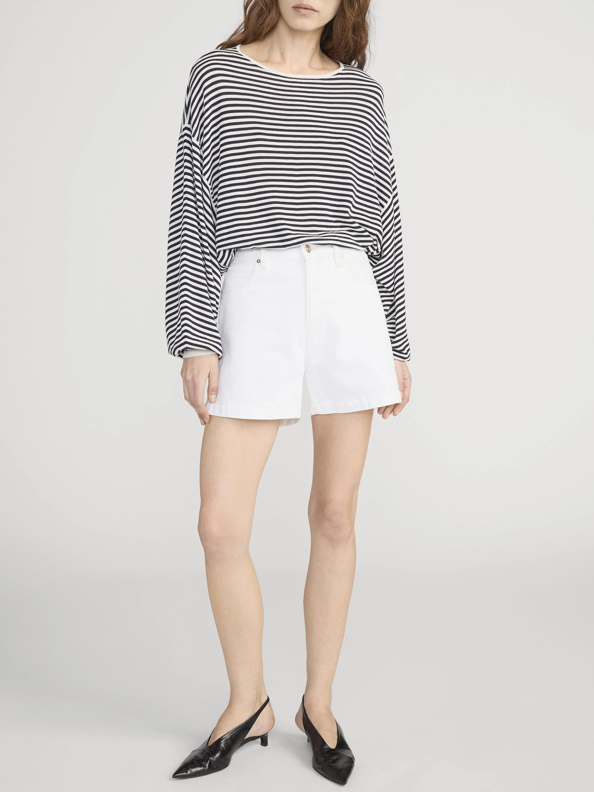 FRAME - The Striped Slouchy Sweater - Image 2