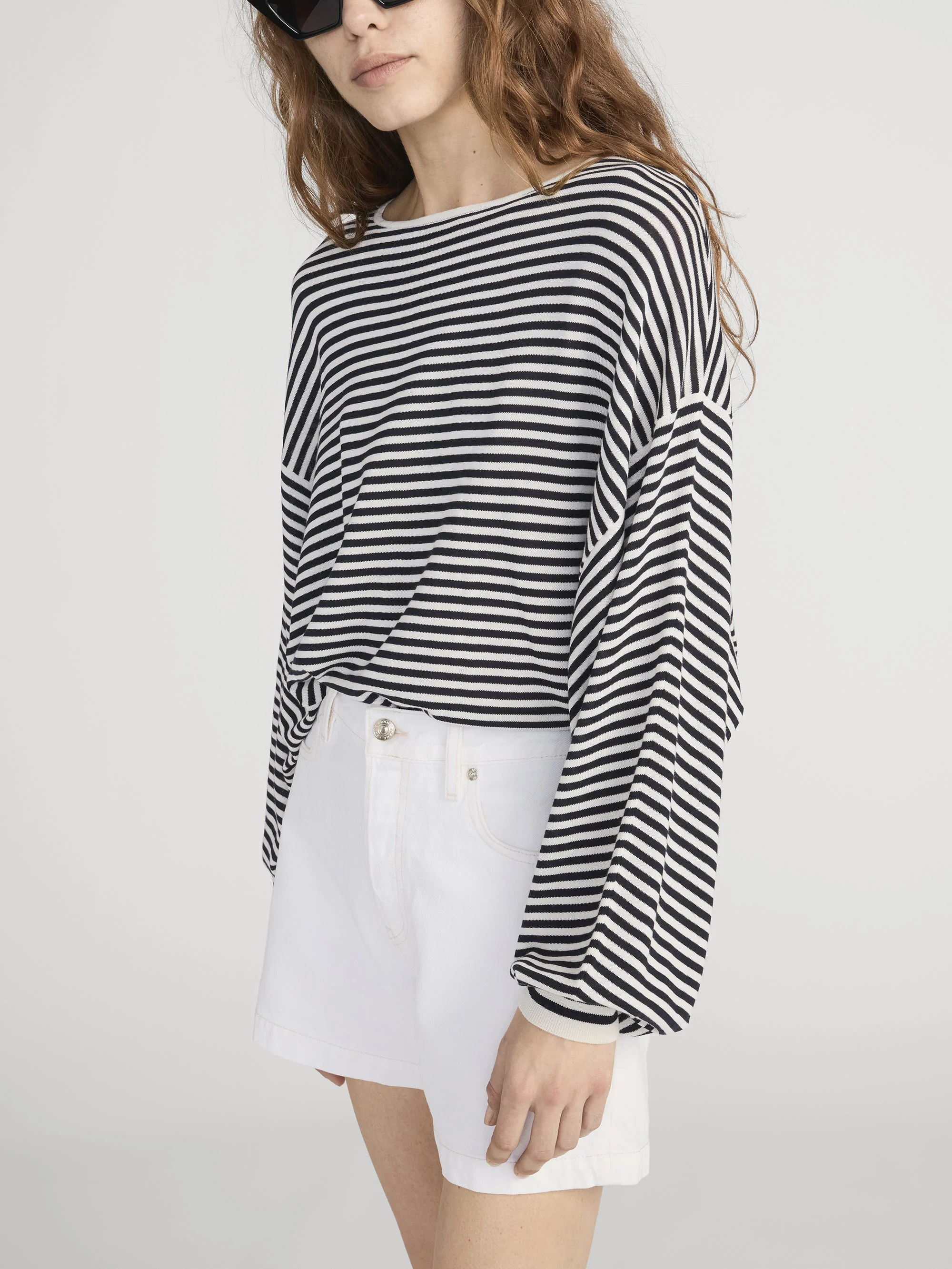 FRAME - The Striped Slouchy Sweater - Image 4