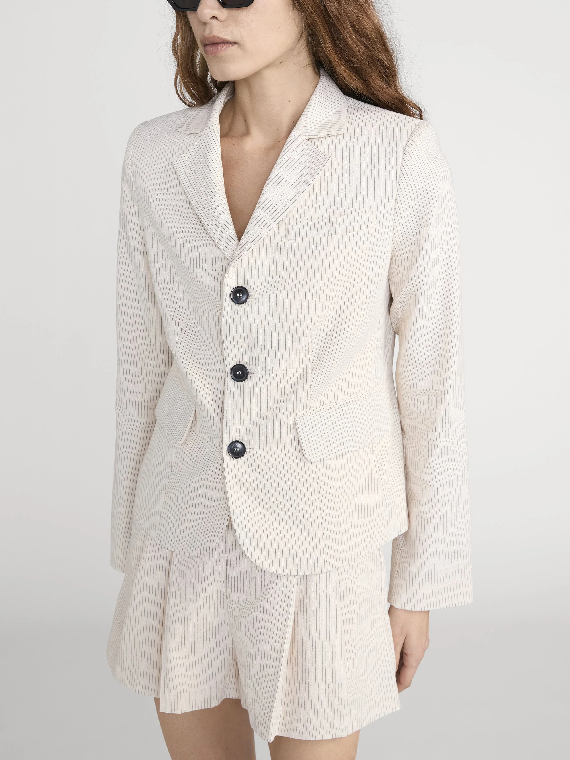 FRAME - The Striped Smart Blazer - Image 4
