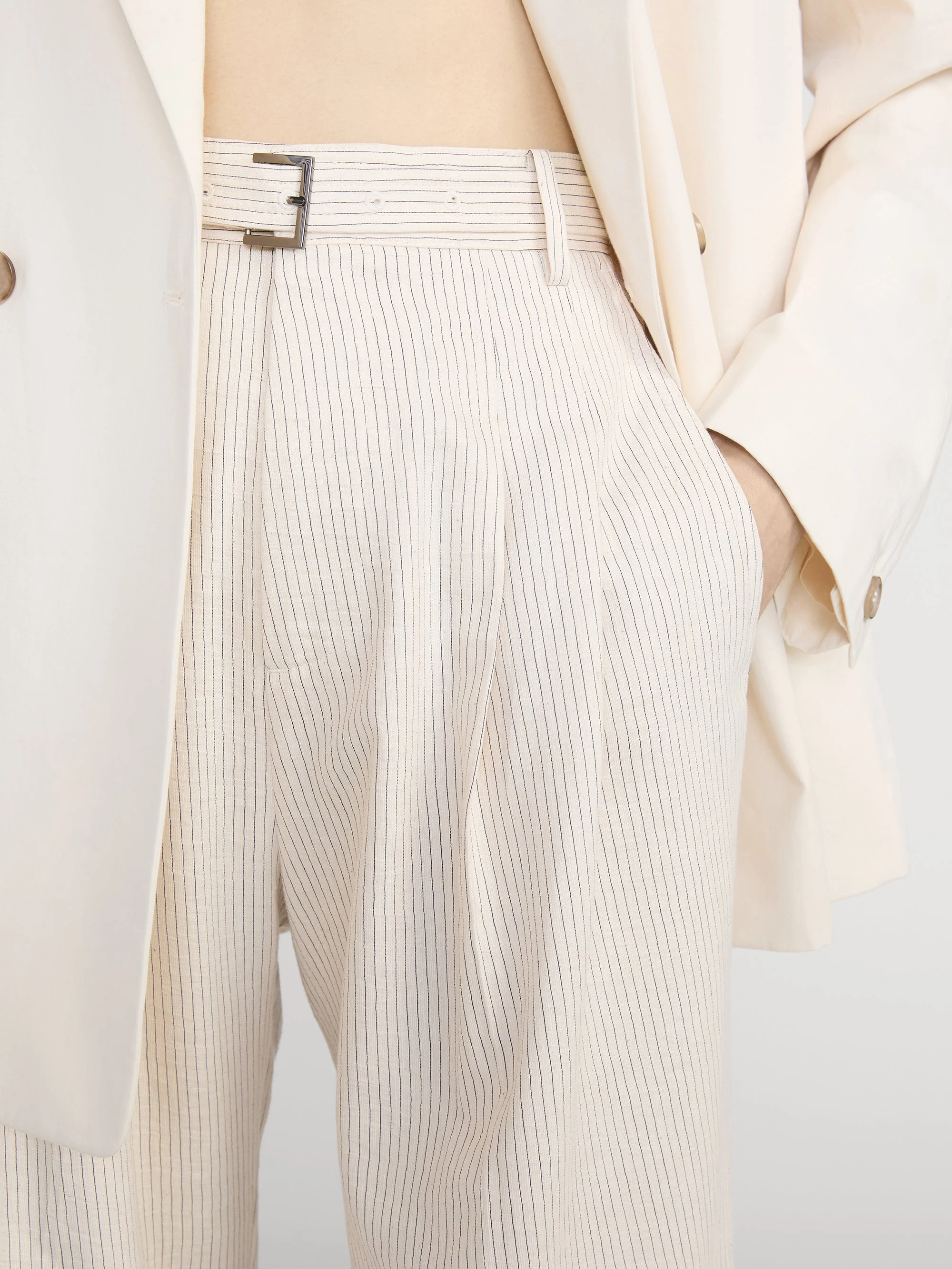 FRAME - The Striped Wide Leg Pant - Image 4