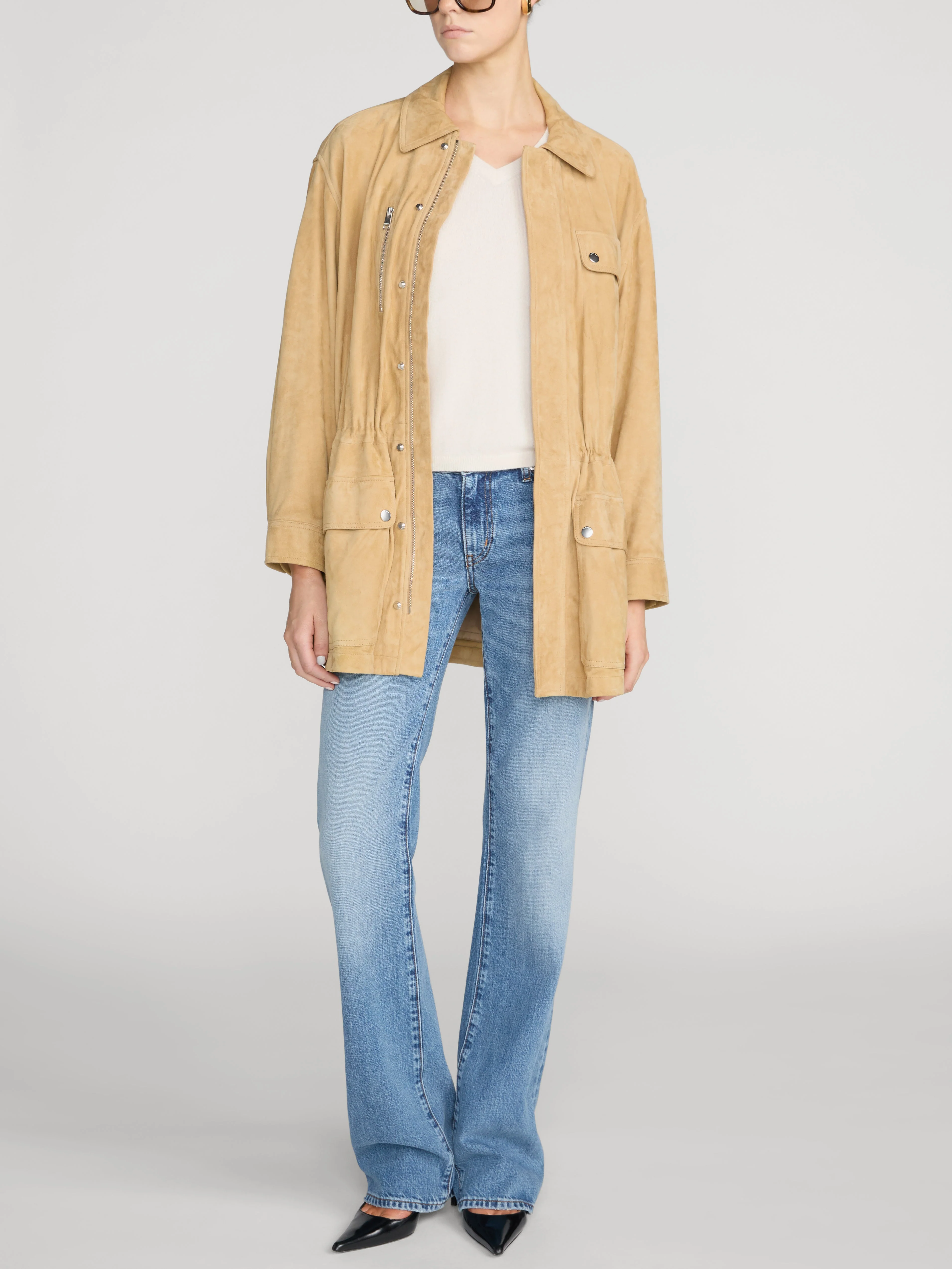 FRAME - The Suede Safari Jacket - Image 2