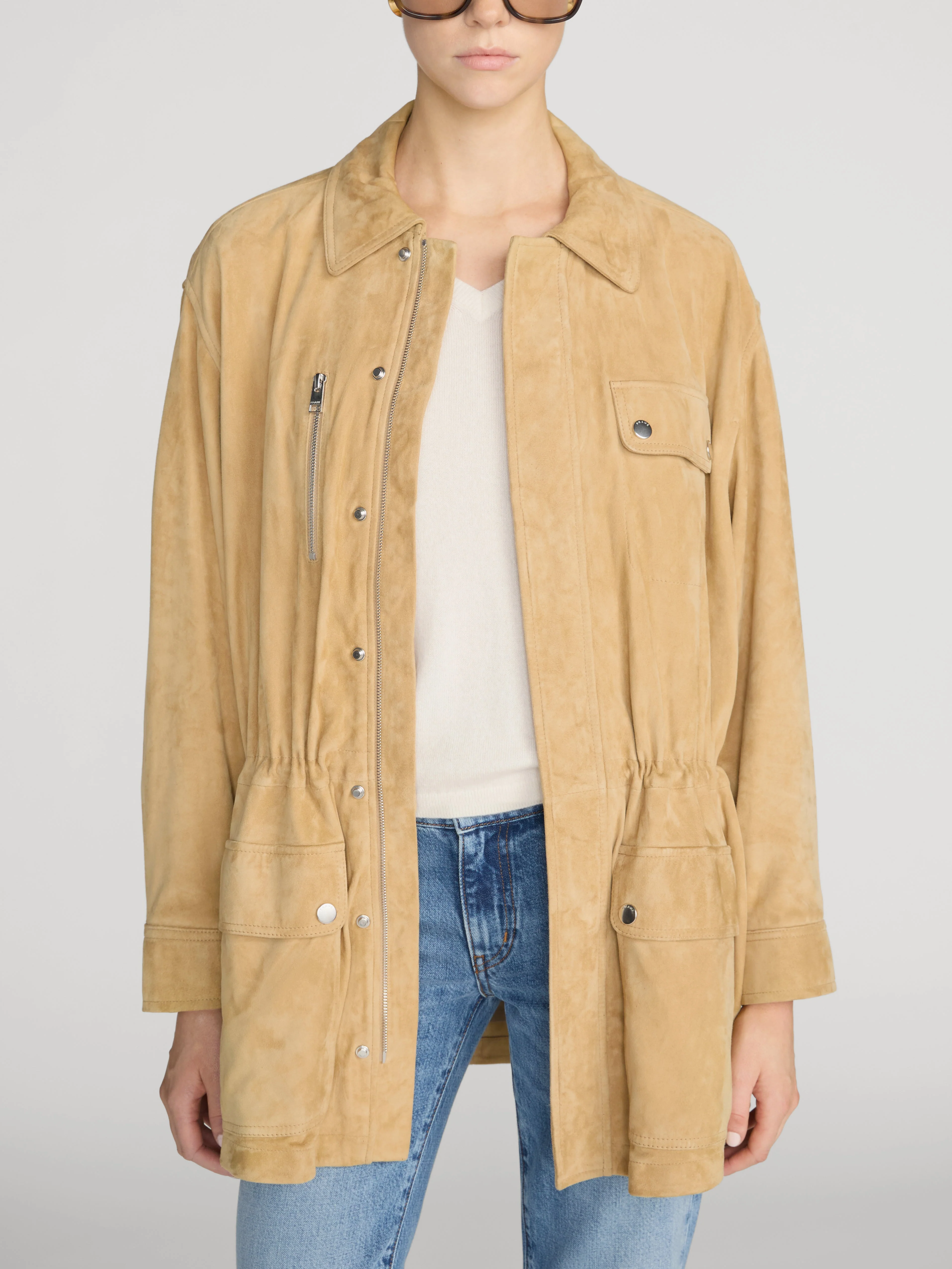 FRAME - The Suede Safari Jacket - Image 3