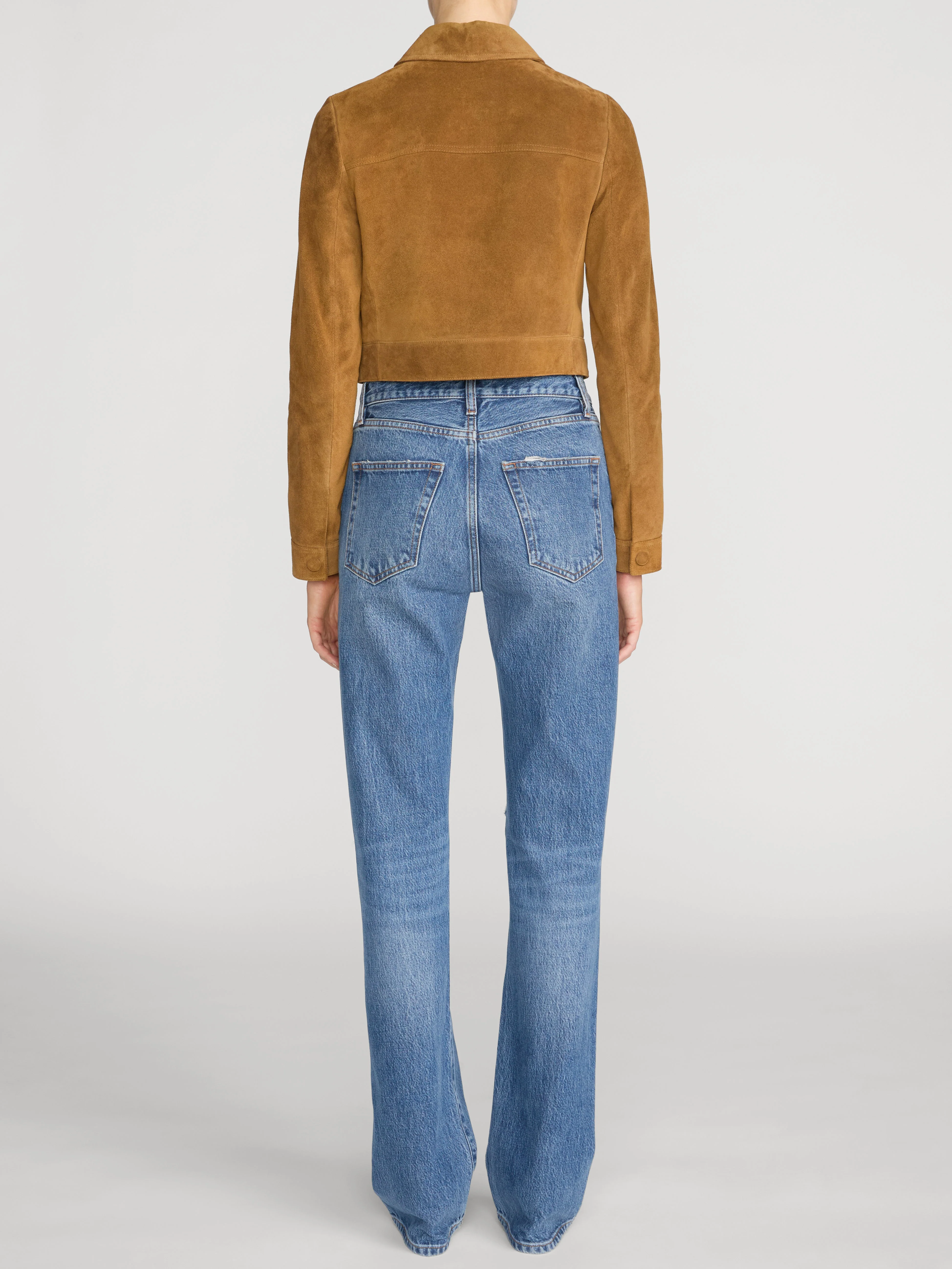 FRAME - The Suede Small Jacket - Image 6
