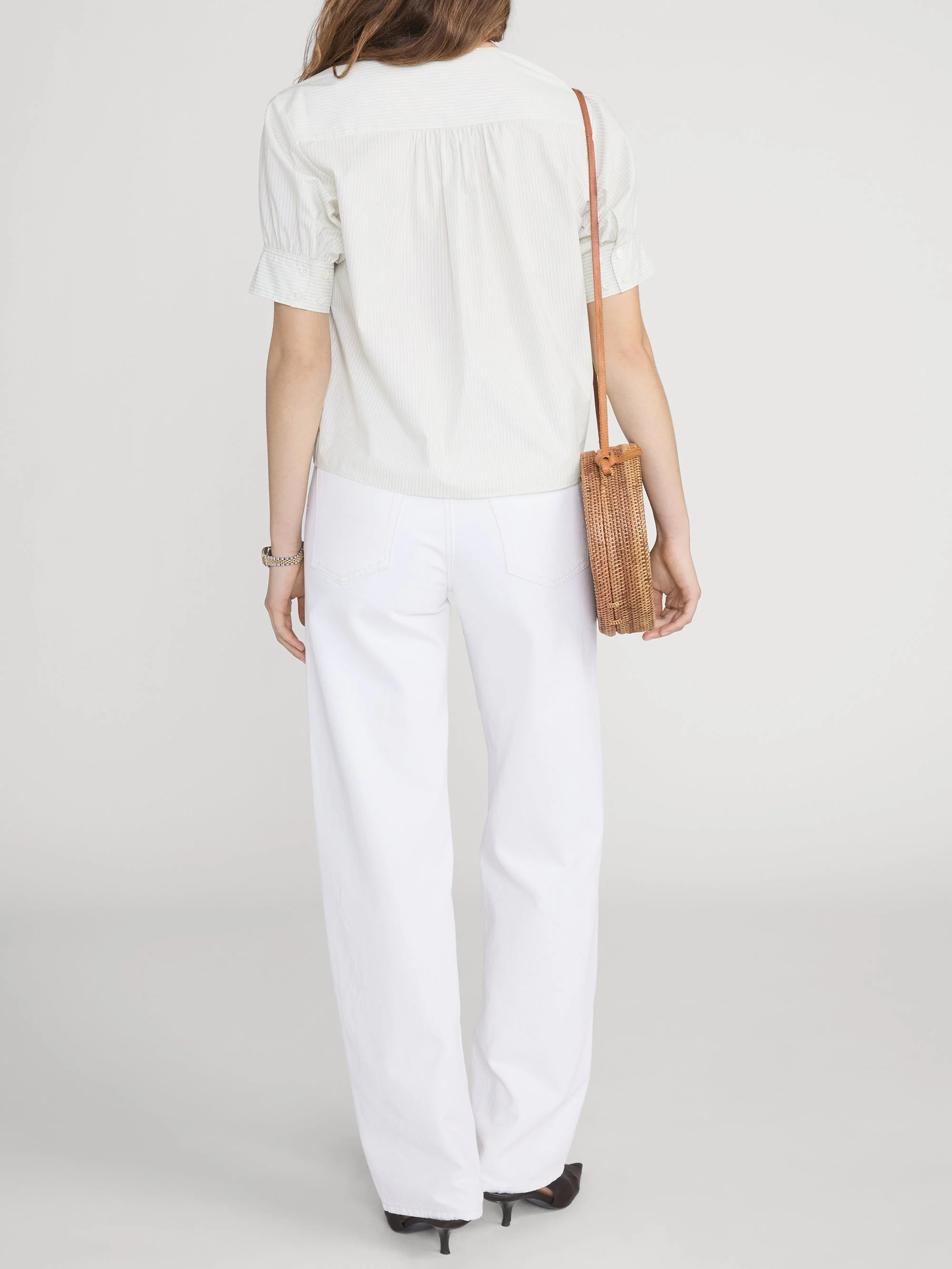 FRAME - The V - Neck Popover Top - Image 6