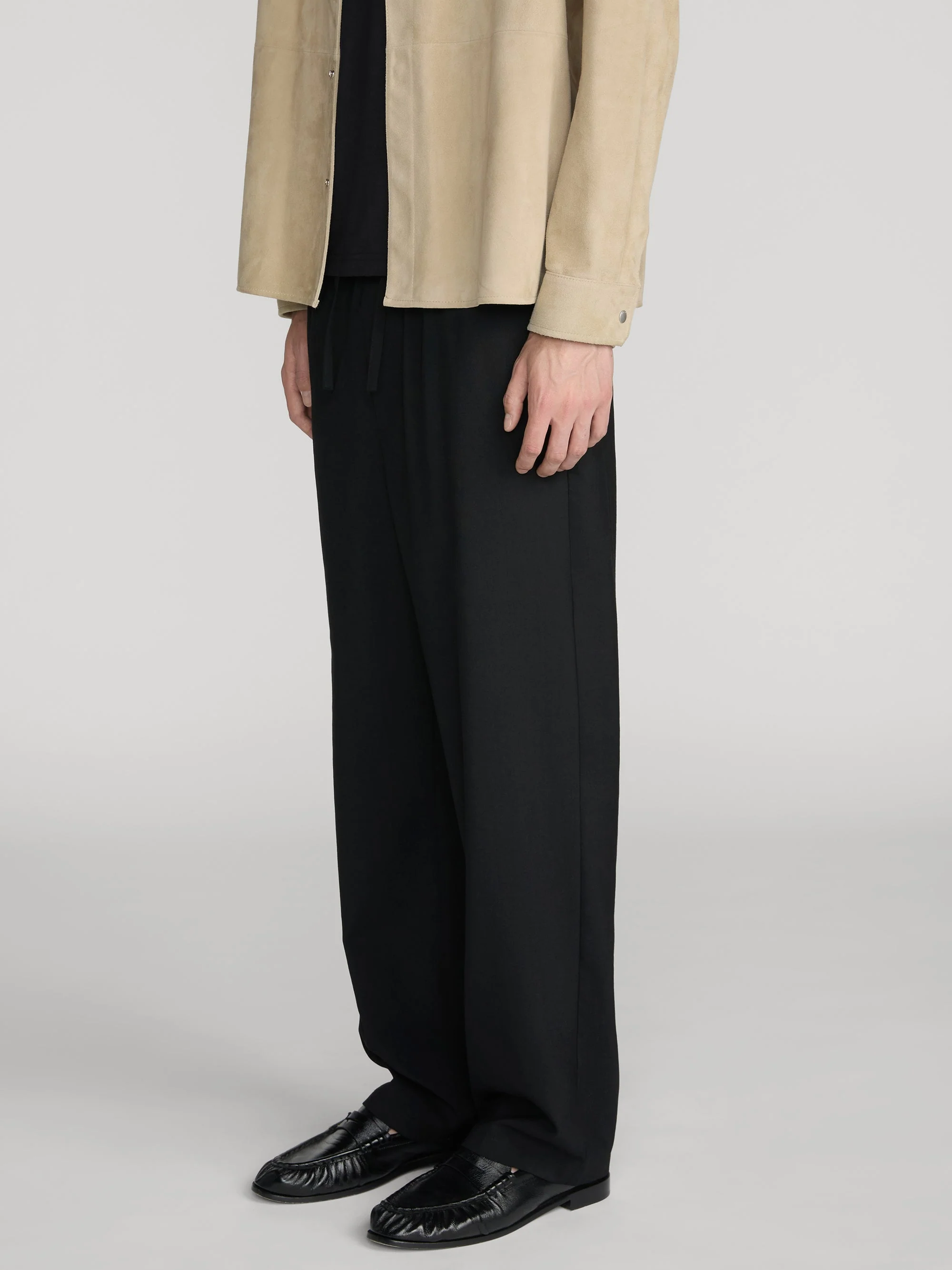 FRAME - Wool Easy Trousers - Image 4