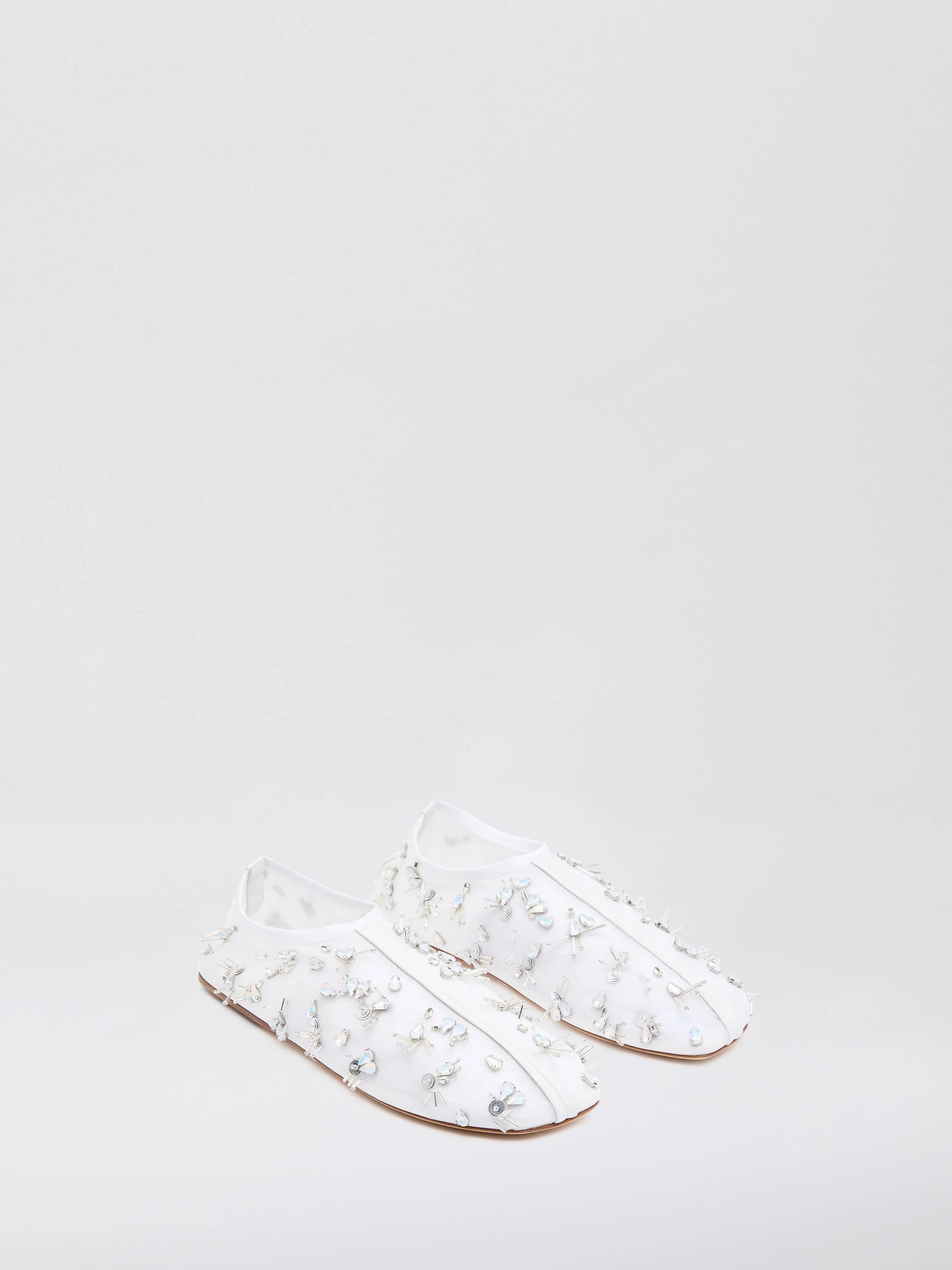 Christopher Esber - Frosted Beaded Mesh Flat - Image 2