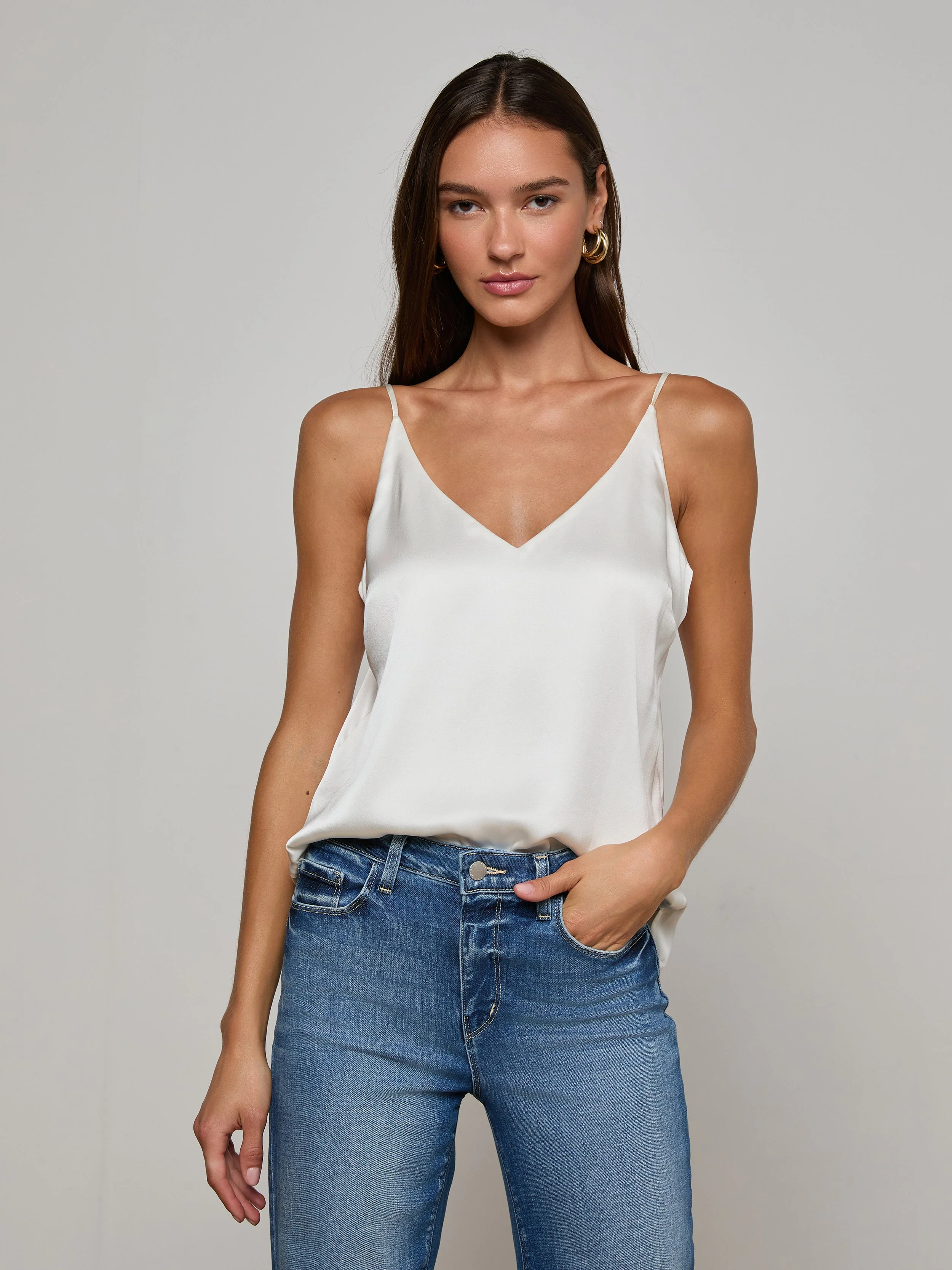 L'AGENCE - Gabriella Silk Camisole - Image 3