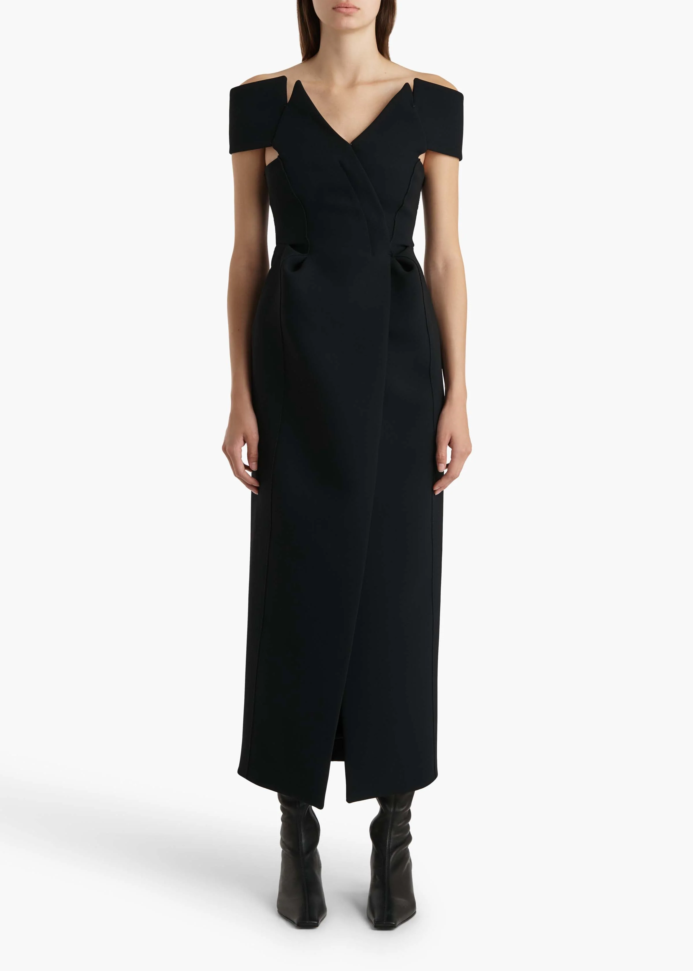 Khaite - Gene Dress in Black - Image 8