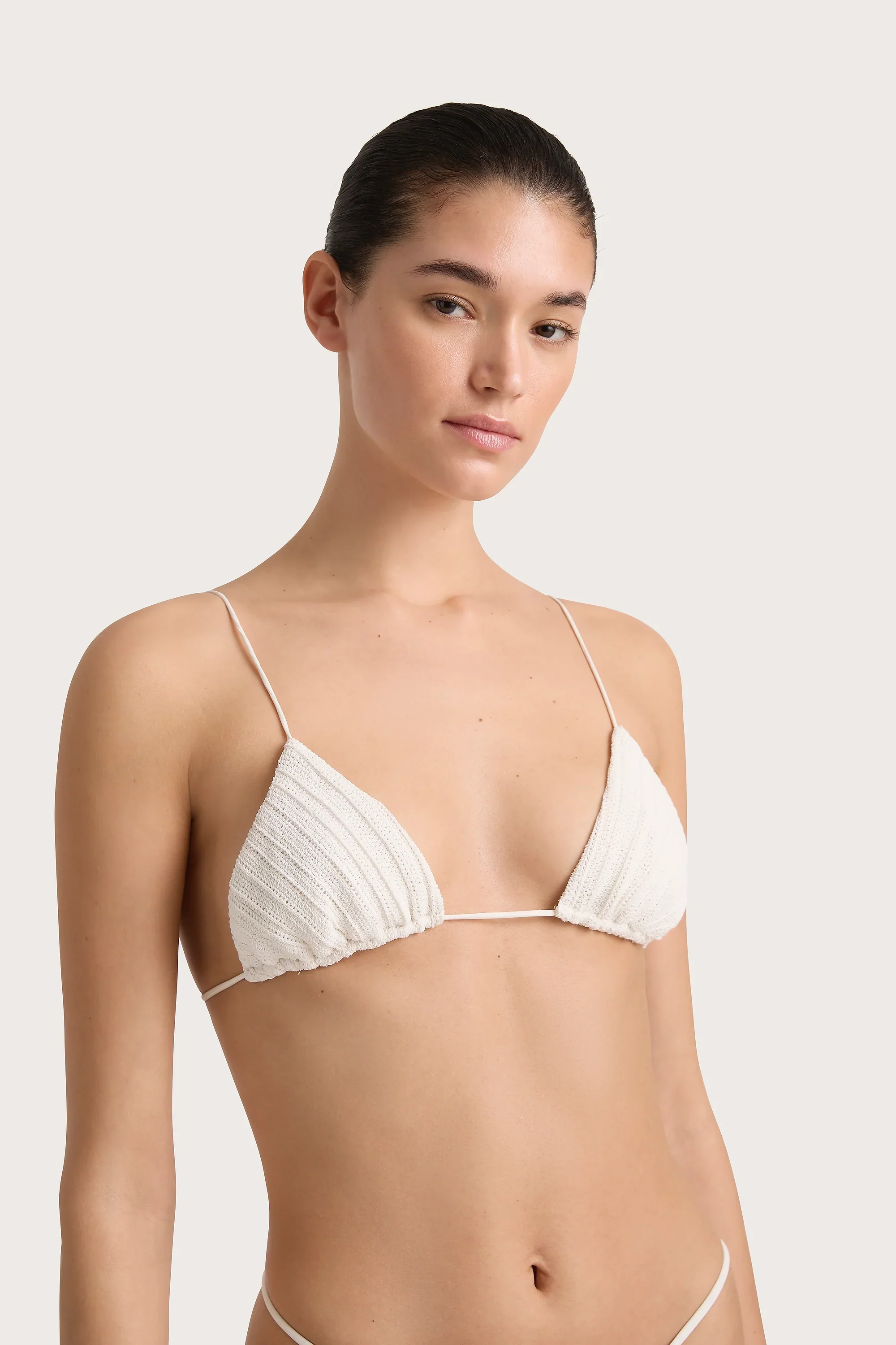 Faithfull - Gianni Crochet Bikini Top White - Final Sale - Image 2