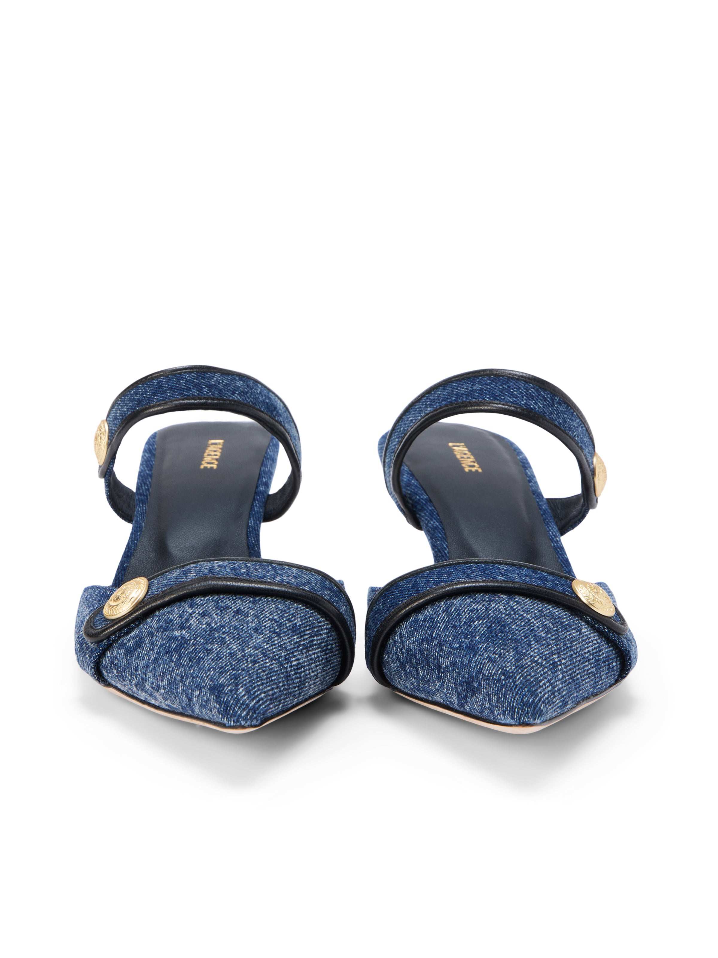 L'AGENCE - Gilliane Denim Mule - Image 3