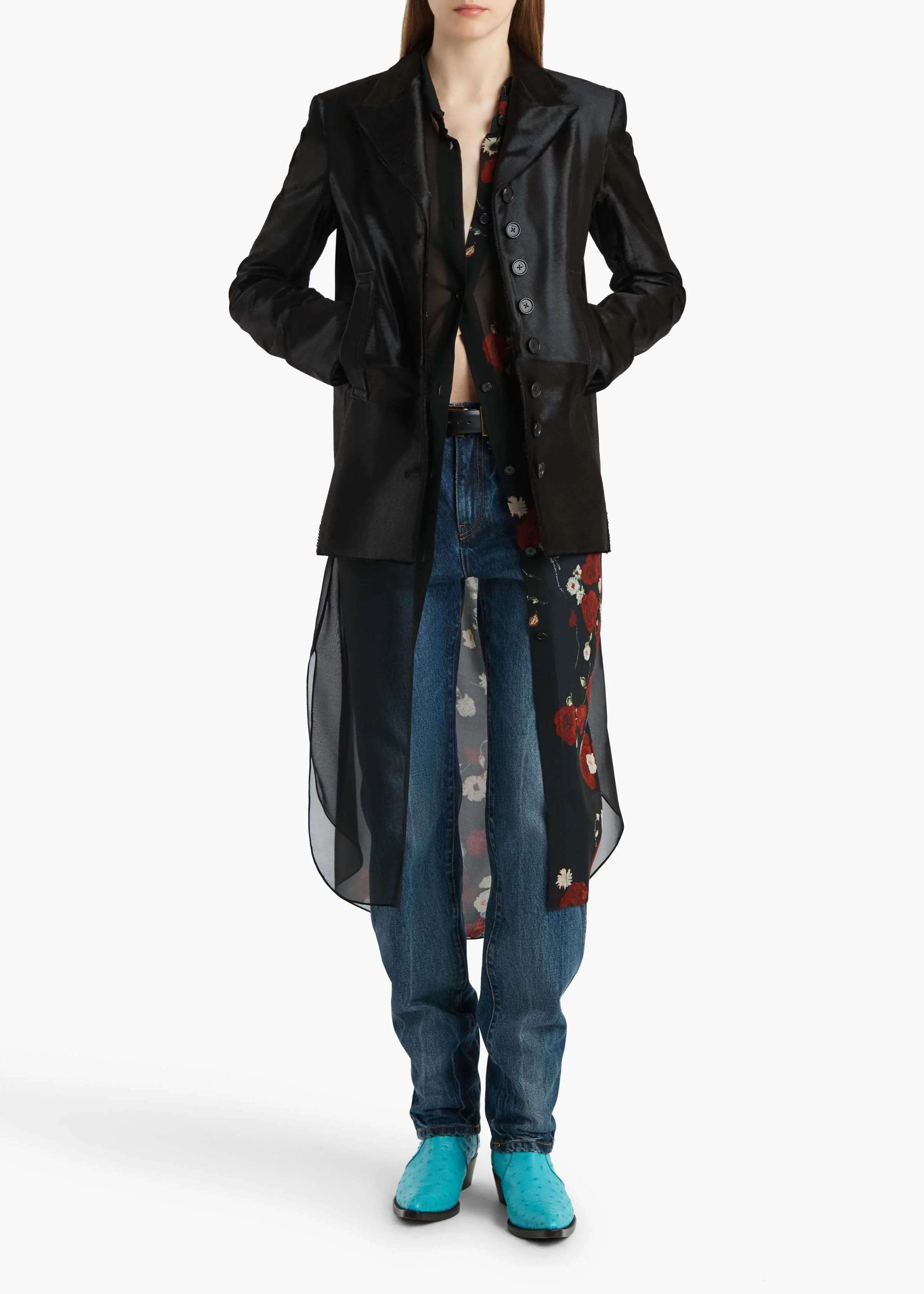 Khaite - Gloria Dress in Black and Red - Image 2