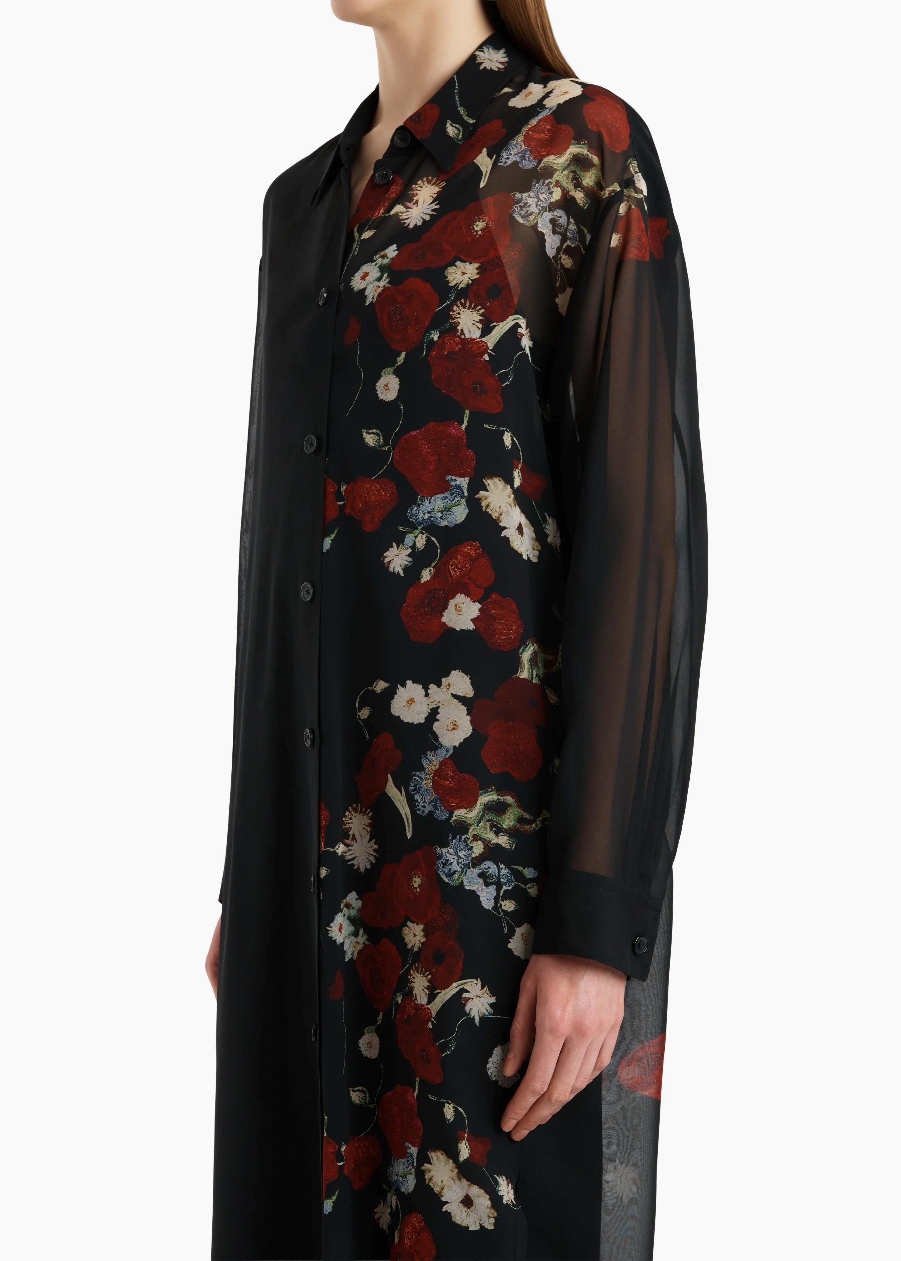Khaite - Gloria Dress in Black and Red - Image 6