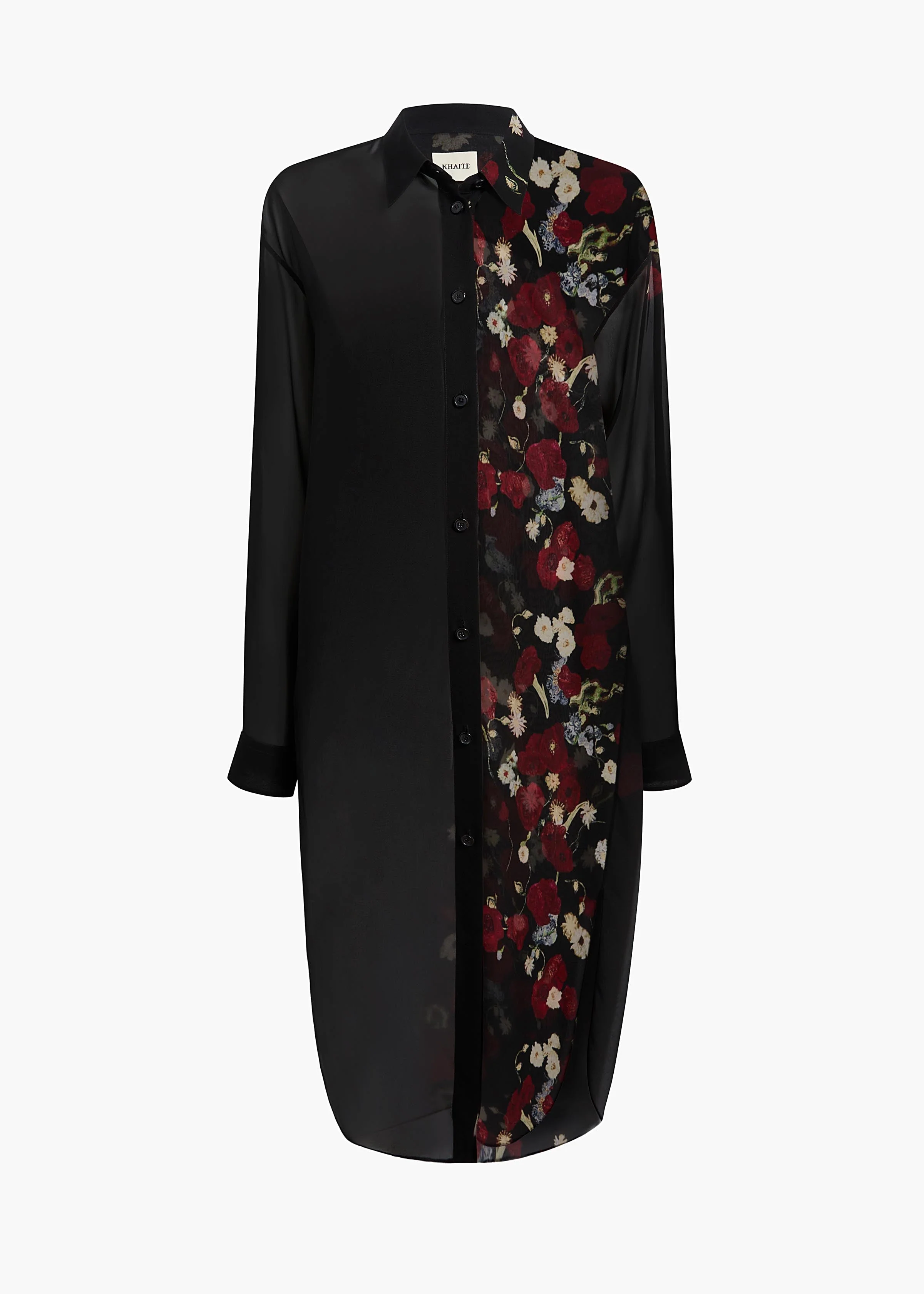 Khaite - Gloria Dress in Black and Red - Image 9