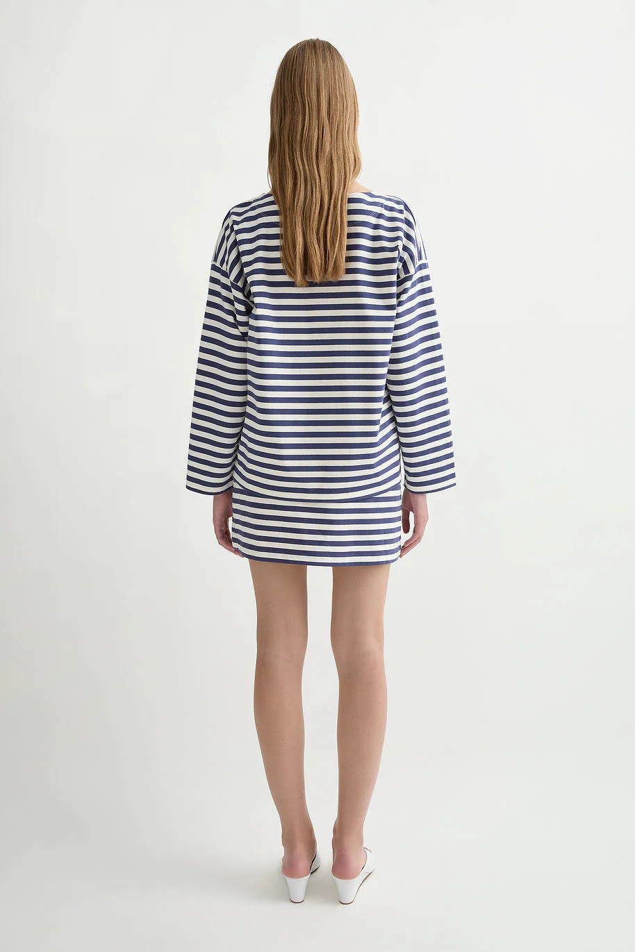Posse - HAISLEY SKIRT - NAVY STRIPE - Image 9