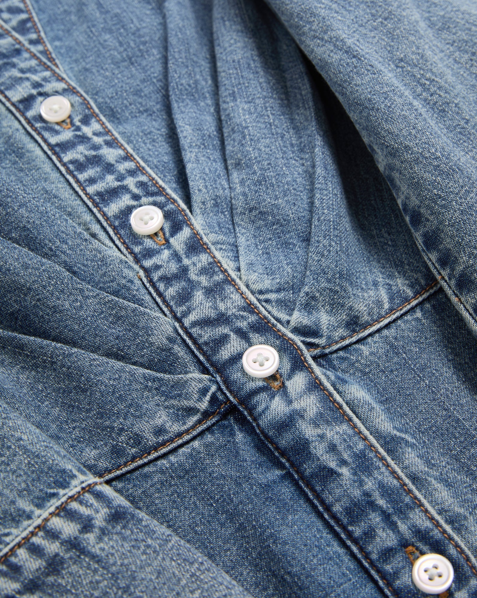 Veronica Beard - Haydon Denim Midi Shirtdress - Image 3