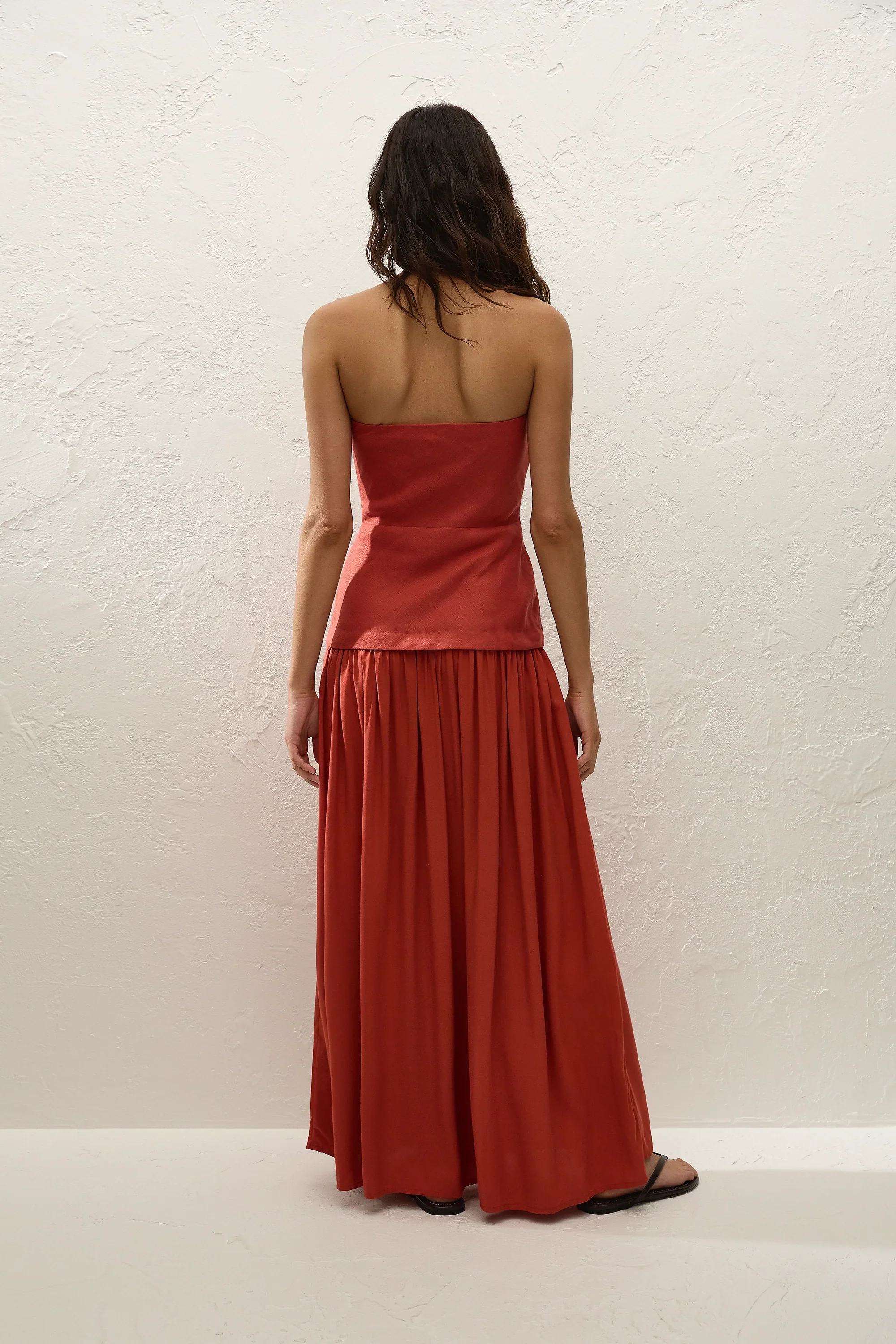Faithfull - Hedy Maxi Dress Dusty Tomato - Image 4