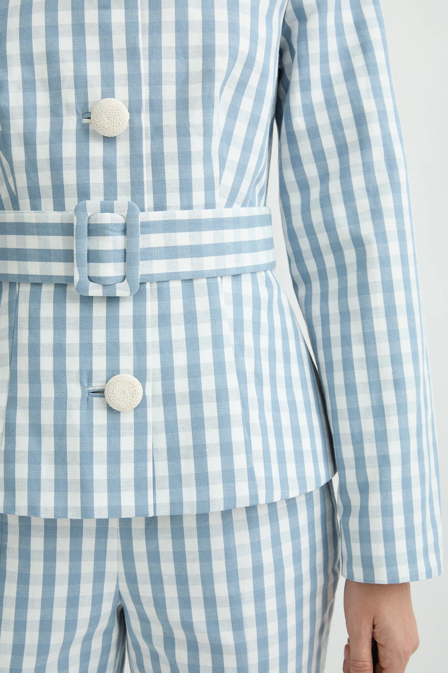 Posse - HEIDI JACKET - BLUE GINGHAM - Image 7