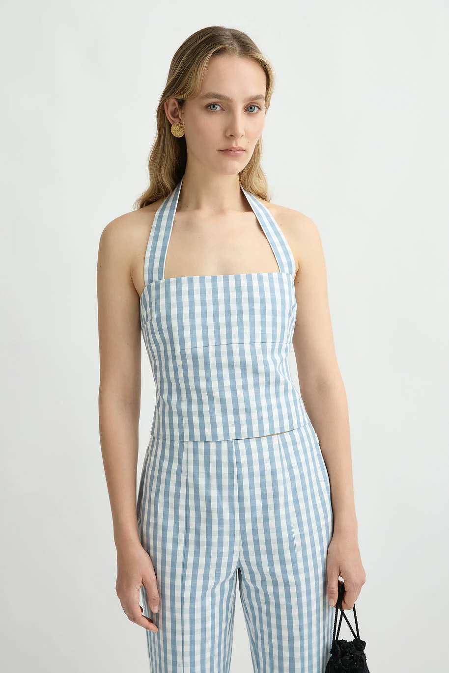 Posse - HEIDI TOP - BLUE GINGHAM - Image 6