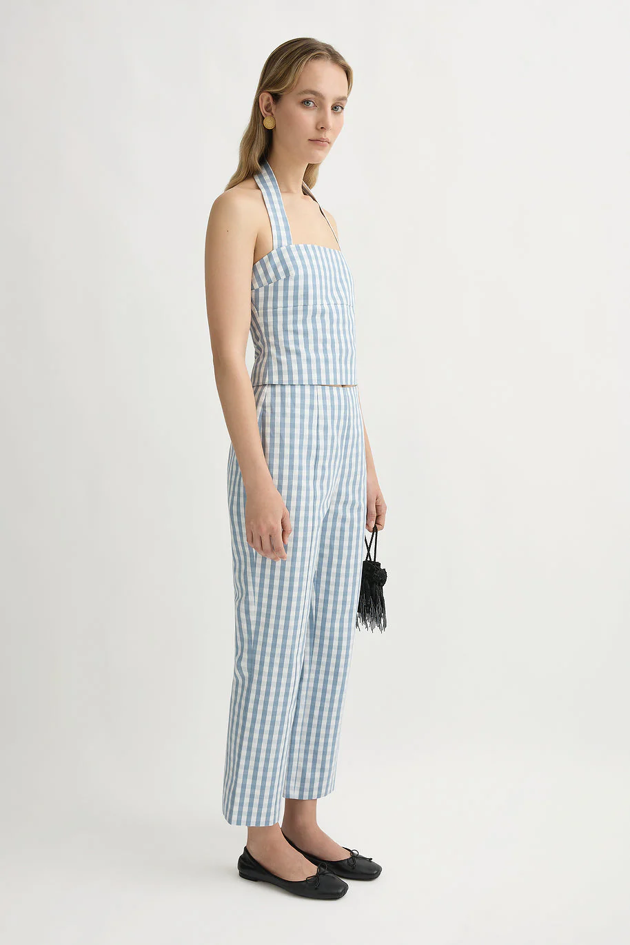Posse - HEIDI TOP - BLUE GINGHAM - Image 8