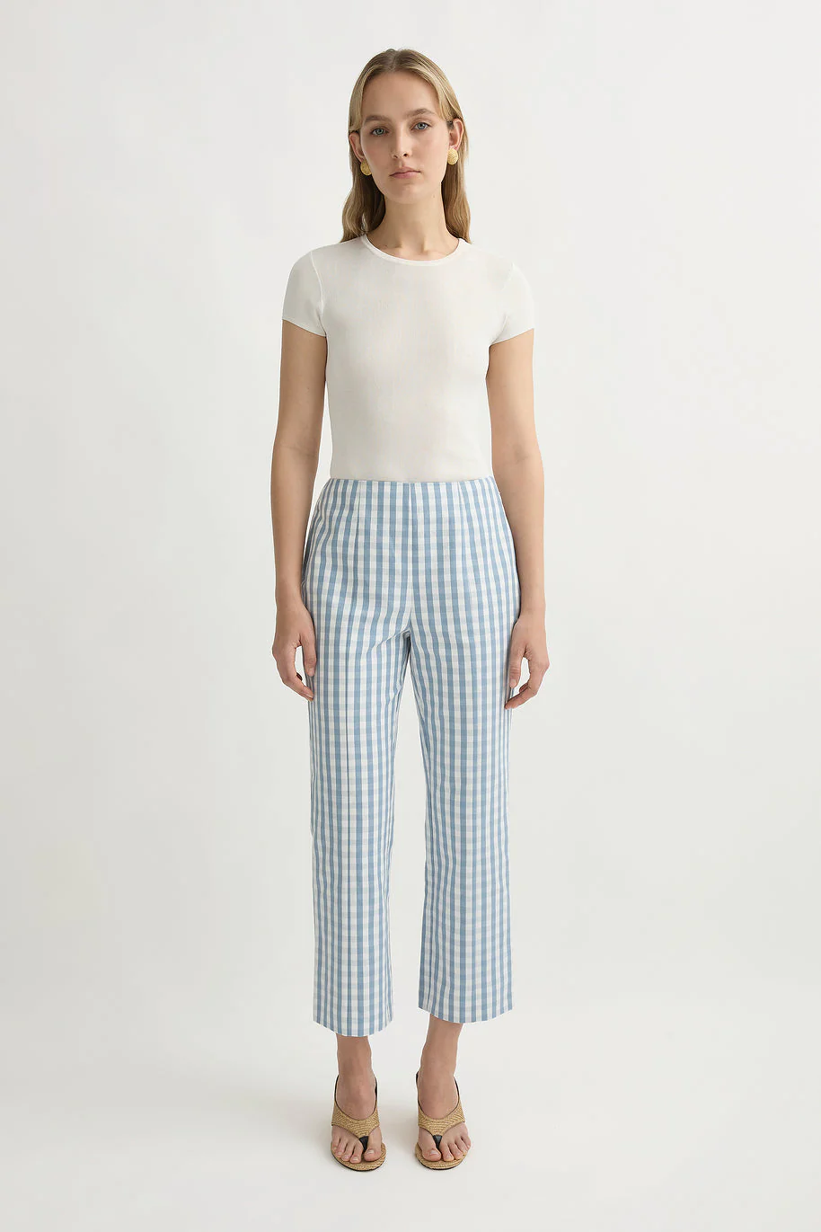 Posse - HEIDI TROUSER - BLUE GINGHAM - Image 6