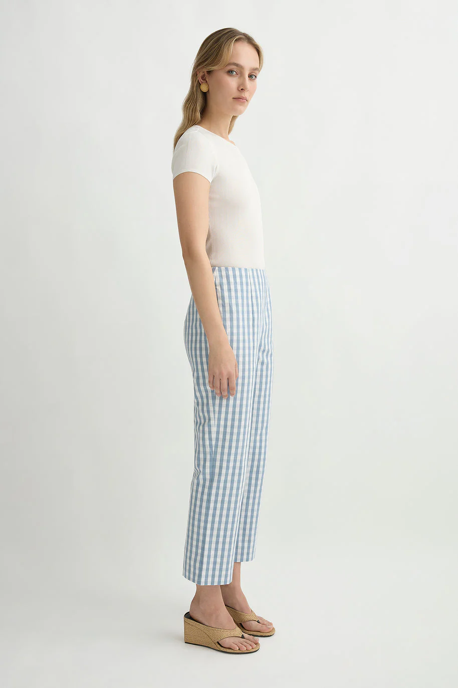 Posse - HEIDI TROUSER - BLUE GINGHAM - Image 8